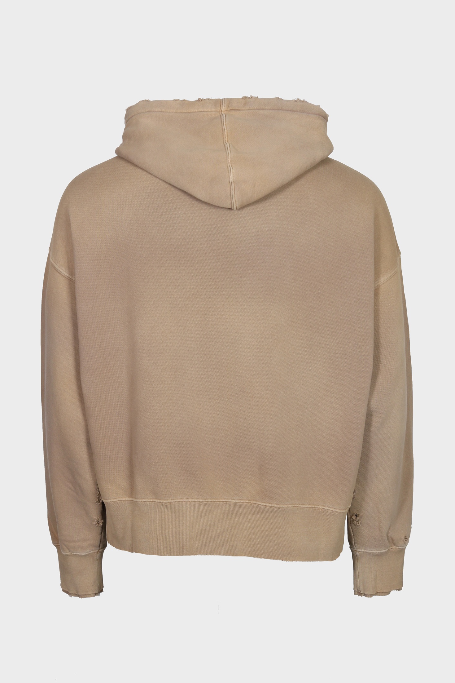 GOLDEN GOOSE Heavy Cotton Logo Hoodie in Vintage Beige