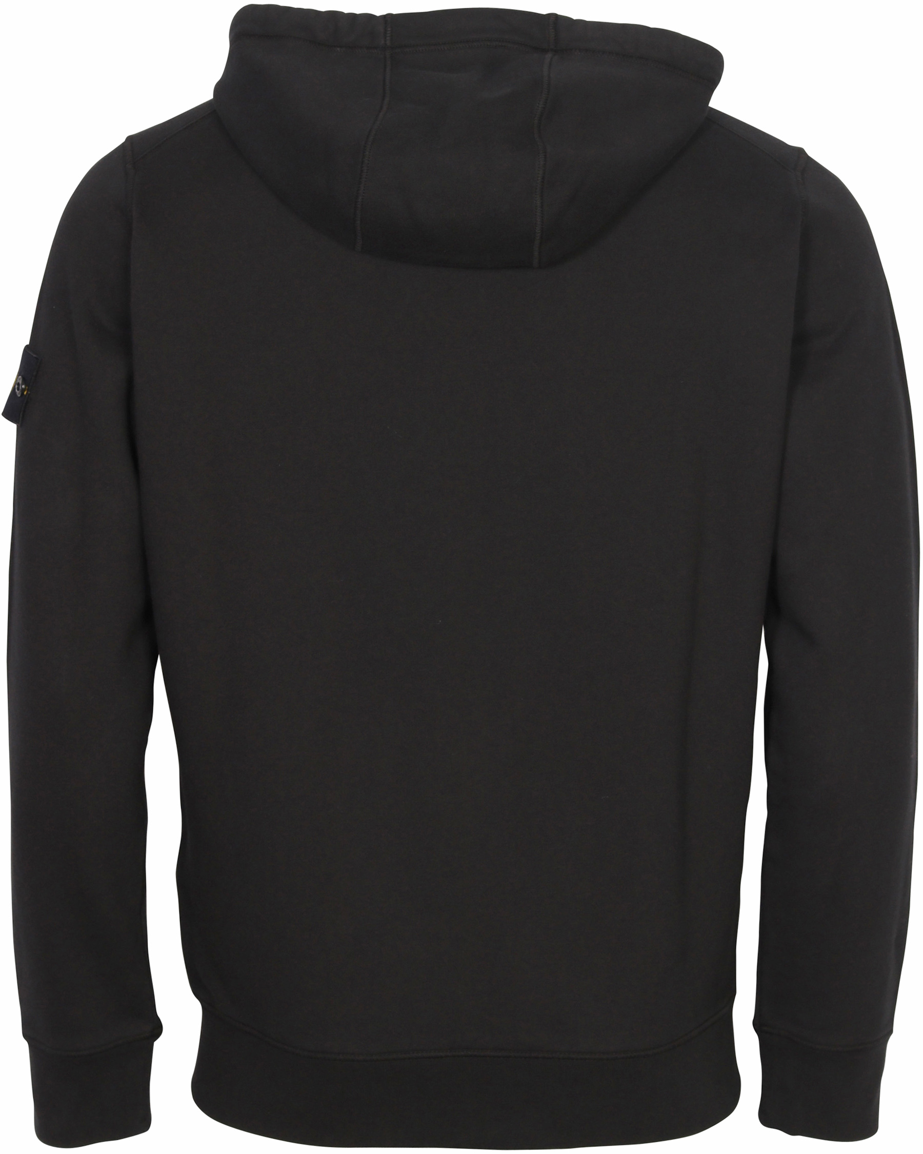 Stone Island Zip Hoodie in Black