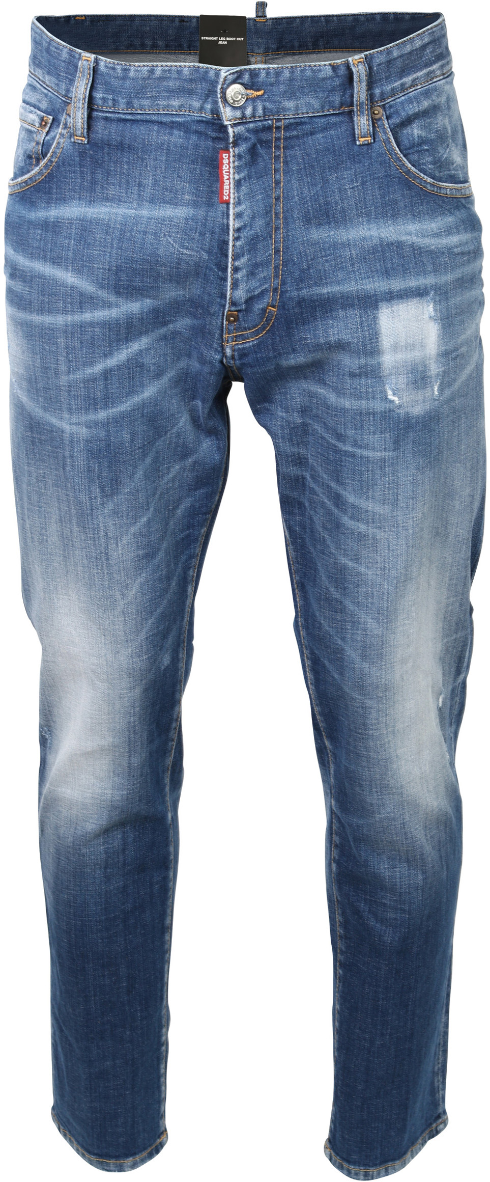 Dsquared Jeans Straight Leg Blue Washed