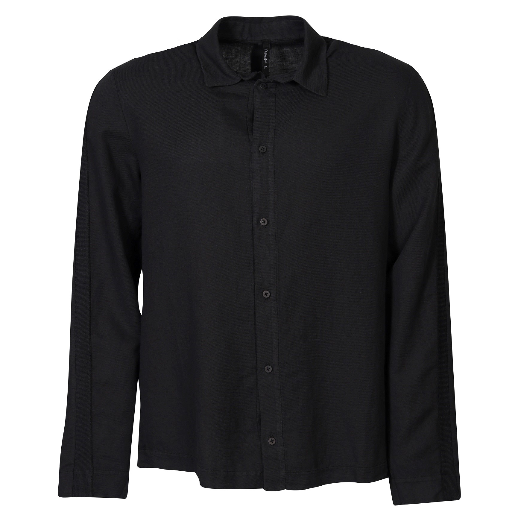 TRANSIT UOMO Cotton Linen Shirt in Black L