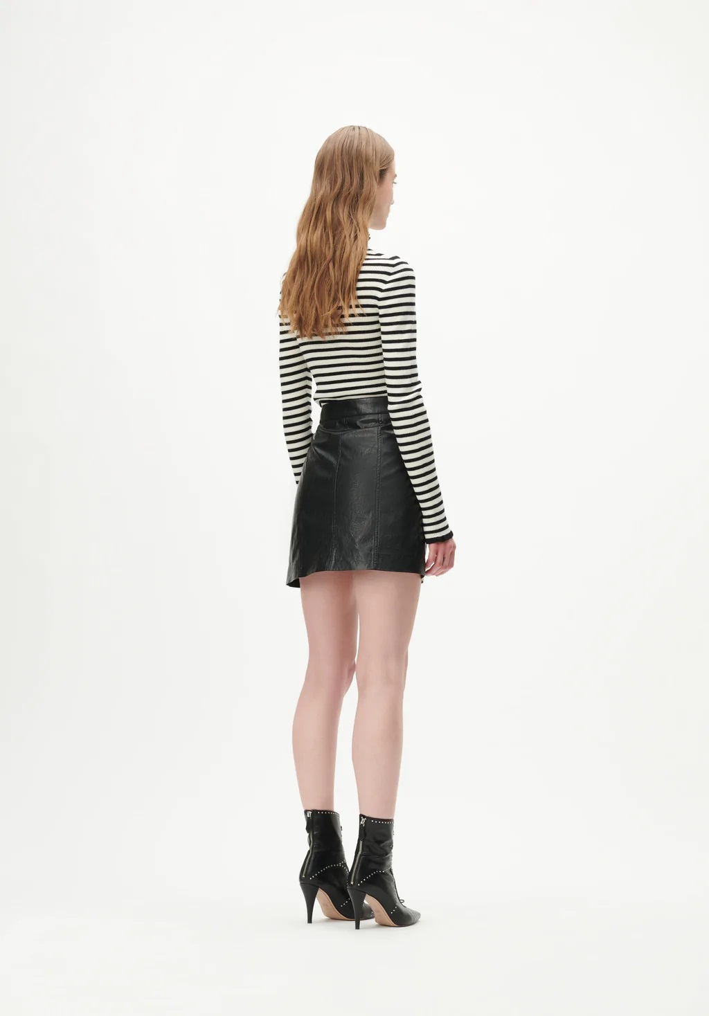 Lala Berlin Skyla Vegan Leather Skirt in Black