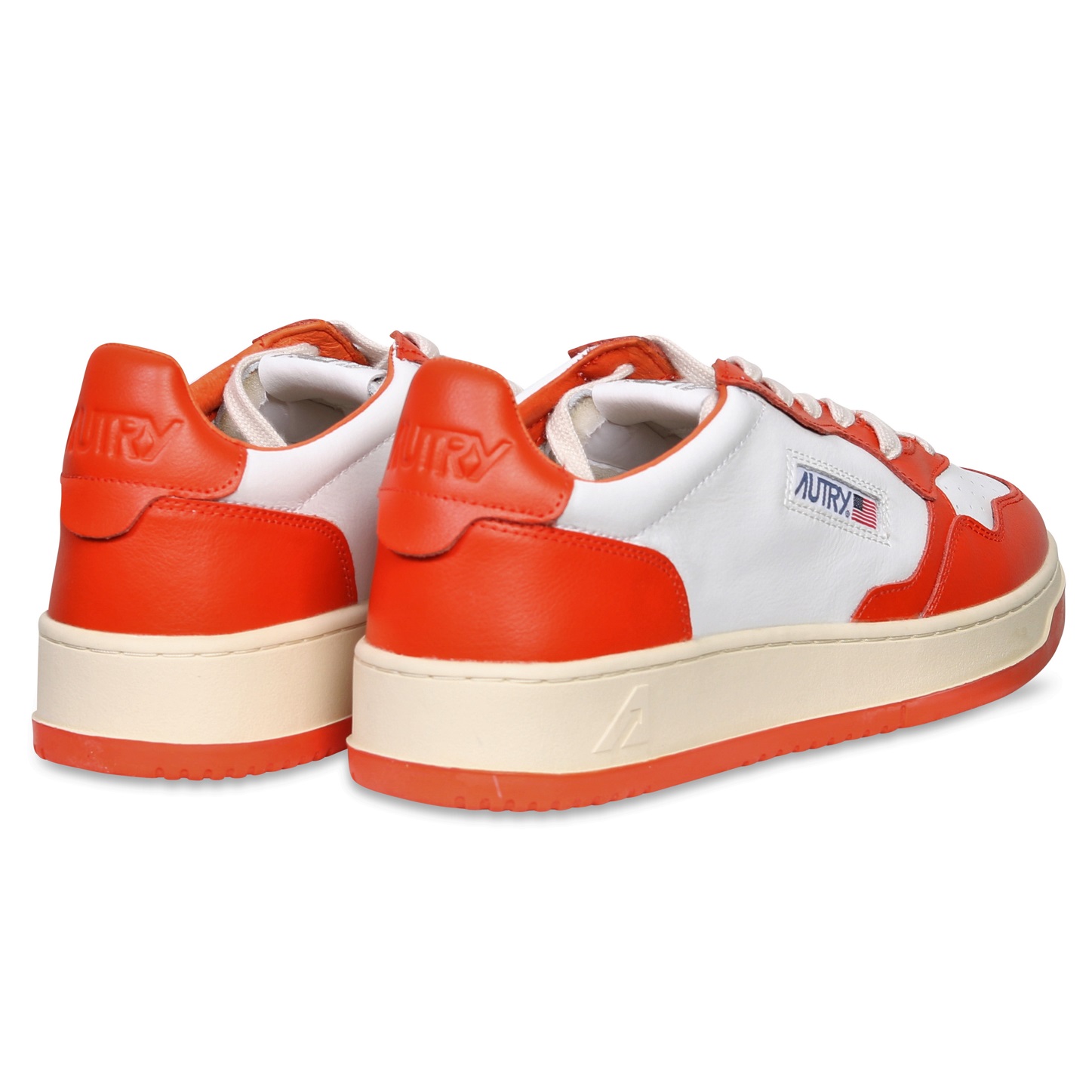 Autry Action Shoes Low Sneaker White/Tangerine 40