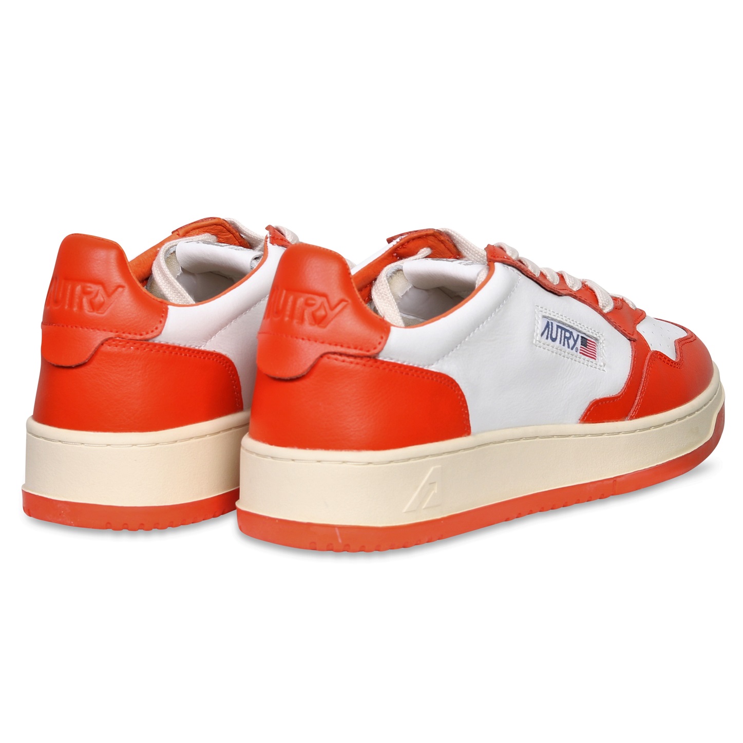Autry Action Shoes Low Sneaker White/Tangerine 40