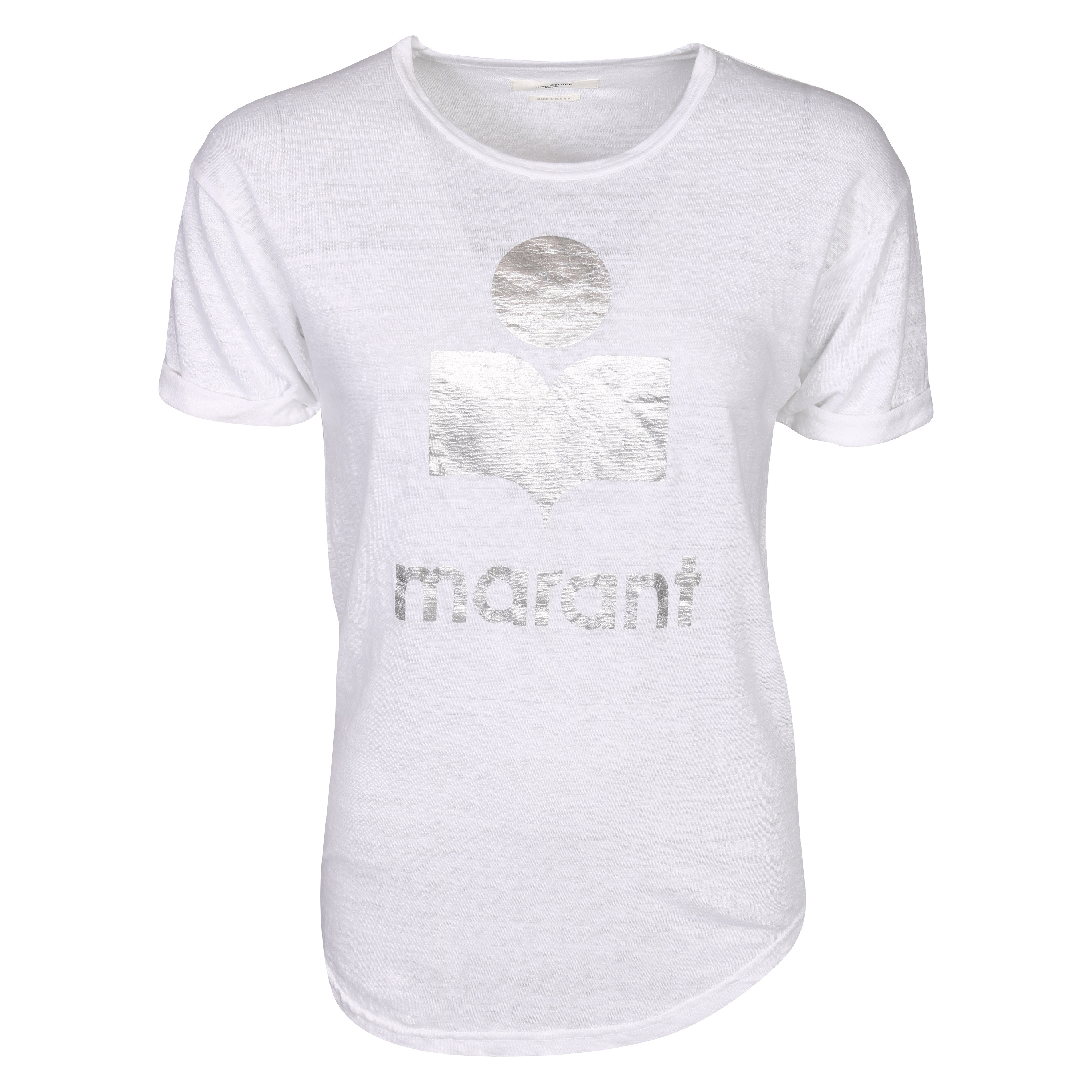 Isabel Marant Étoile T-Shirt Koldi in White Silver S