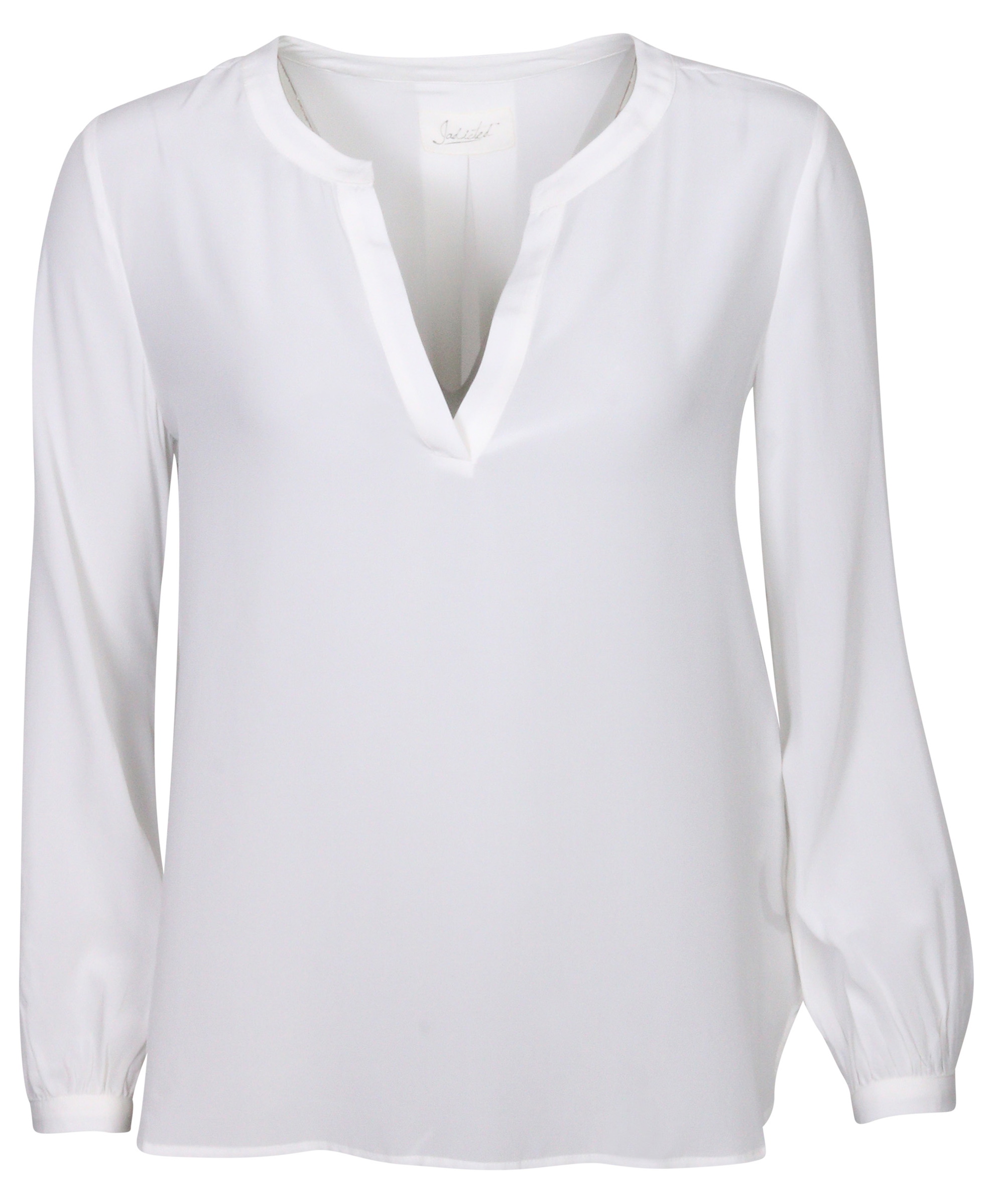 Jadicted Silk Tunic White