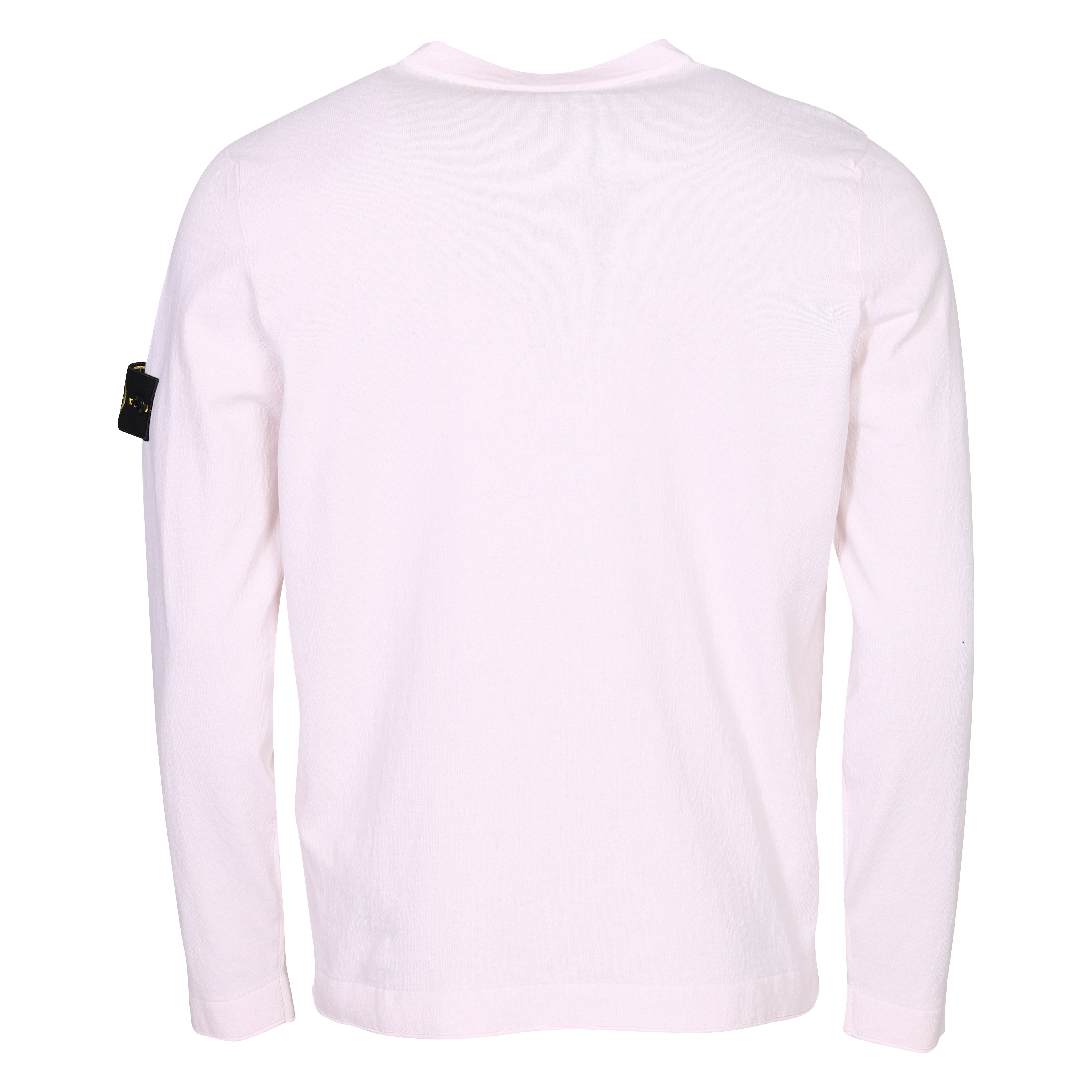 Stone Island Chest Pocket Knit Sweater in Light Pink XL