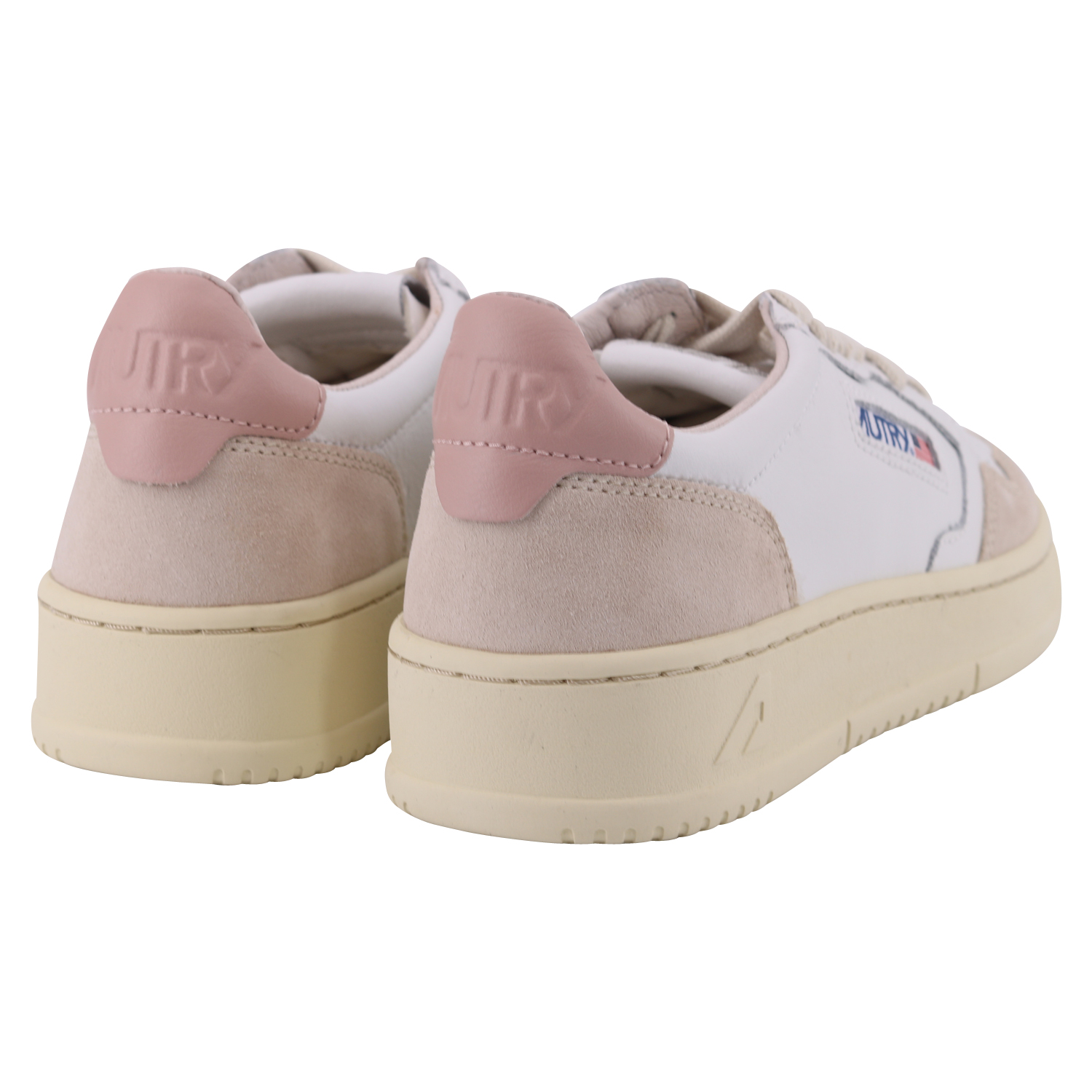 Autry Action Shoes Suede White/Powder