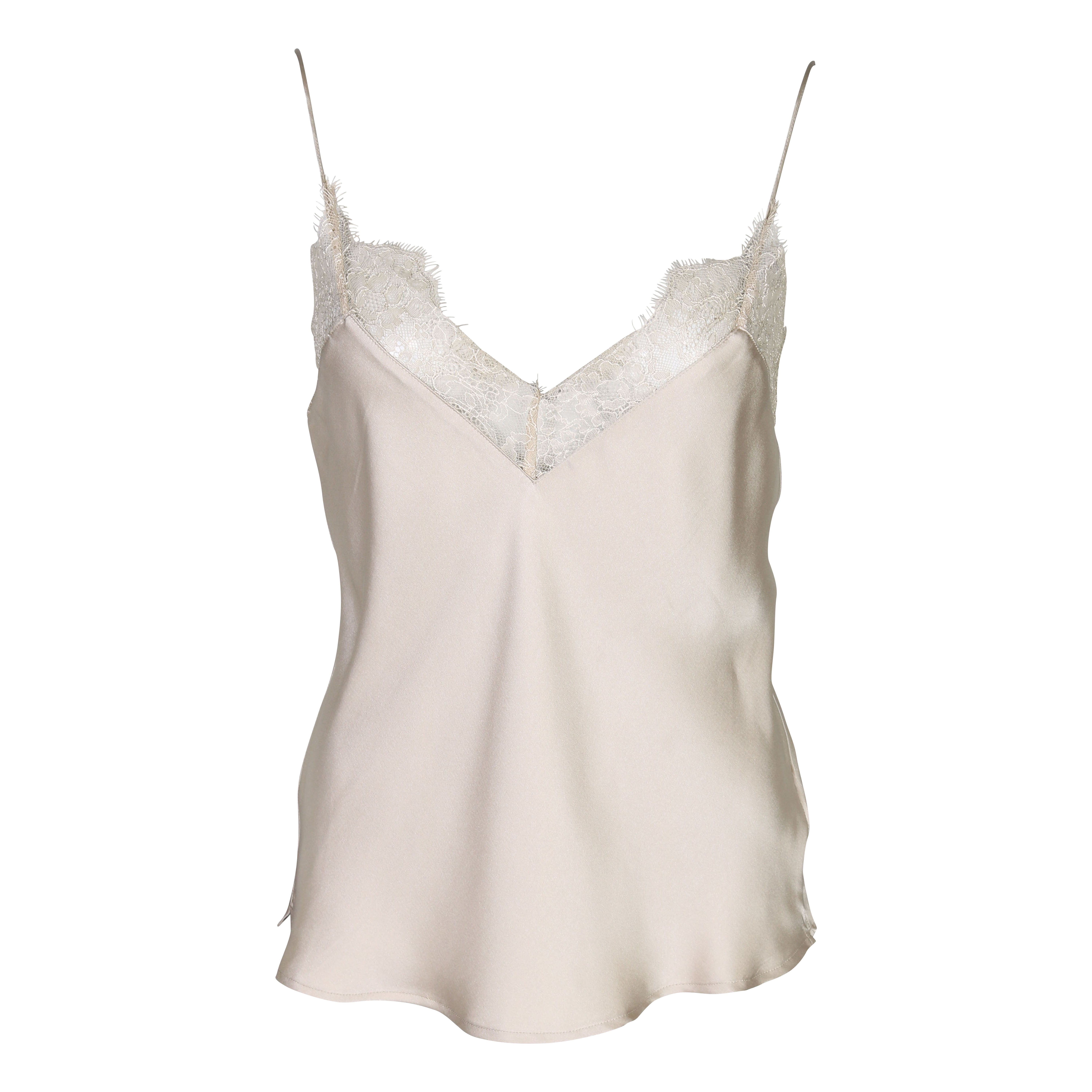 Anine Bing Silk Camisole Remi in Beige S