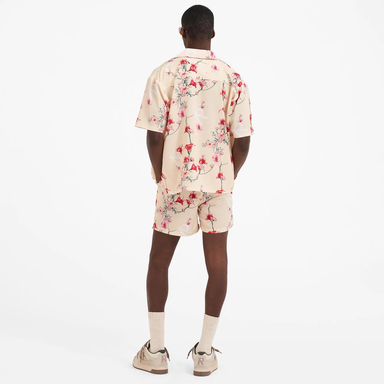 REPRESENT Floral Shirt in Cream XL