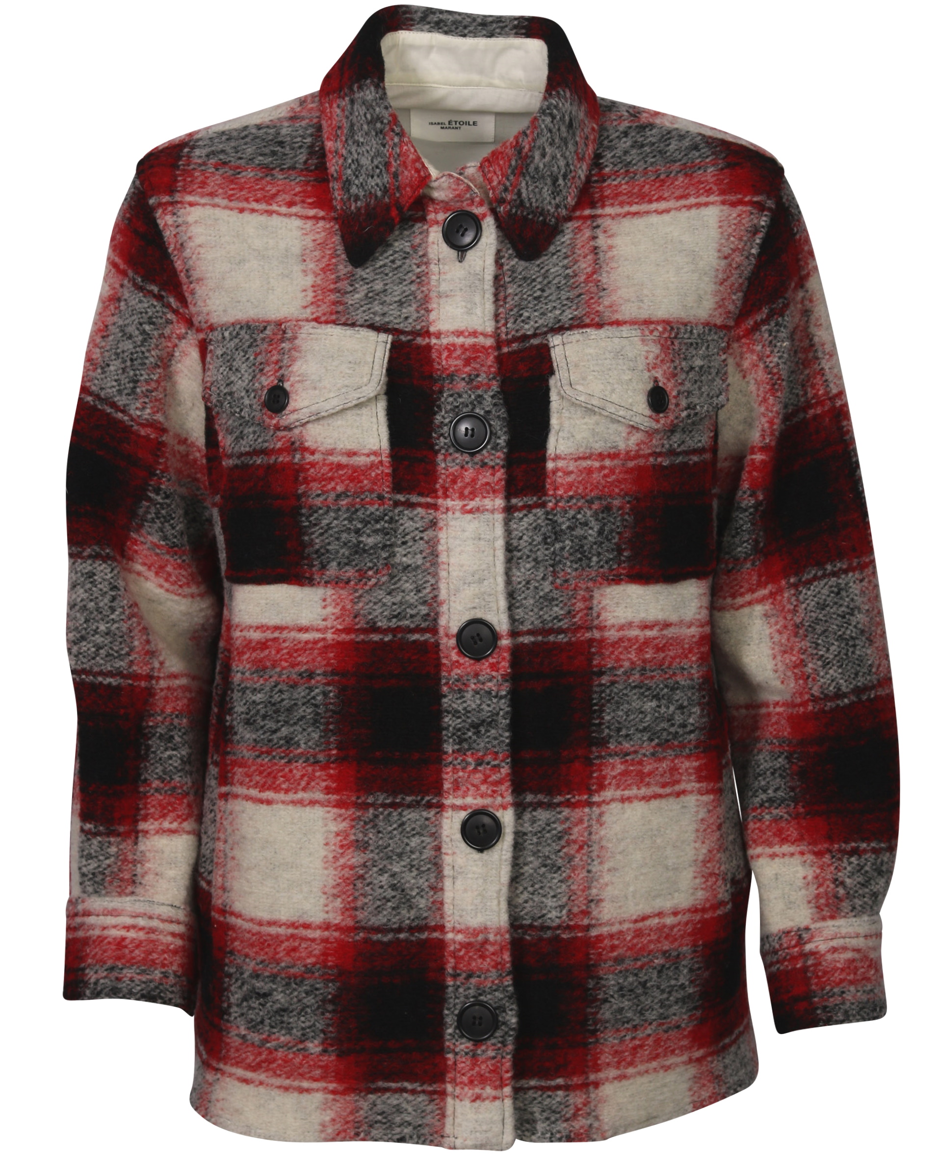 Isabel Marant Étoile Red Check Overshirt Gastoni