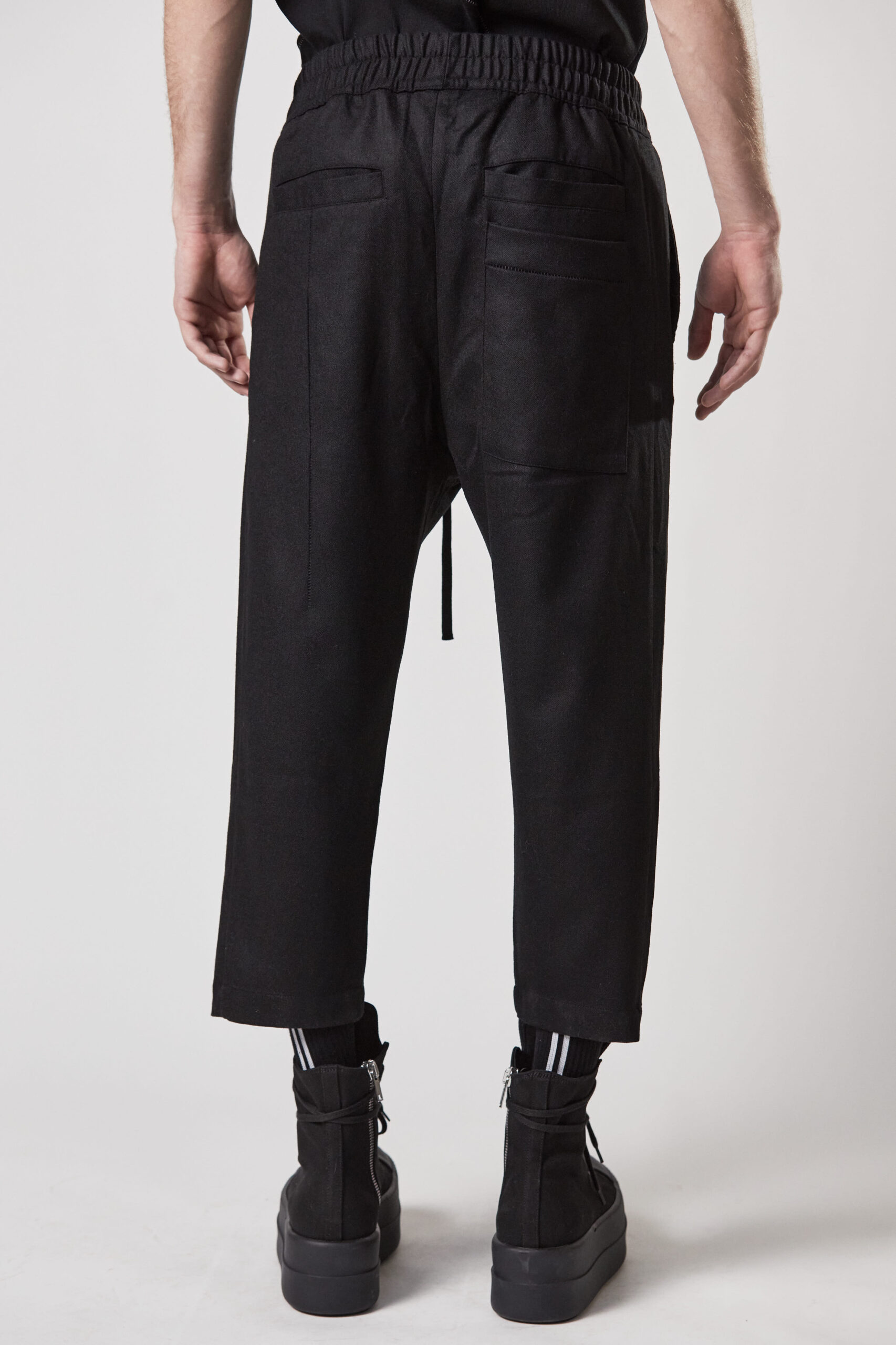 THOM KROM Wool Stretch Pant in Black XXL