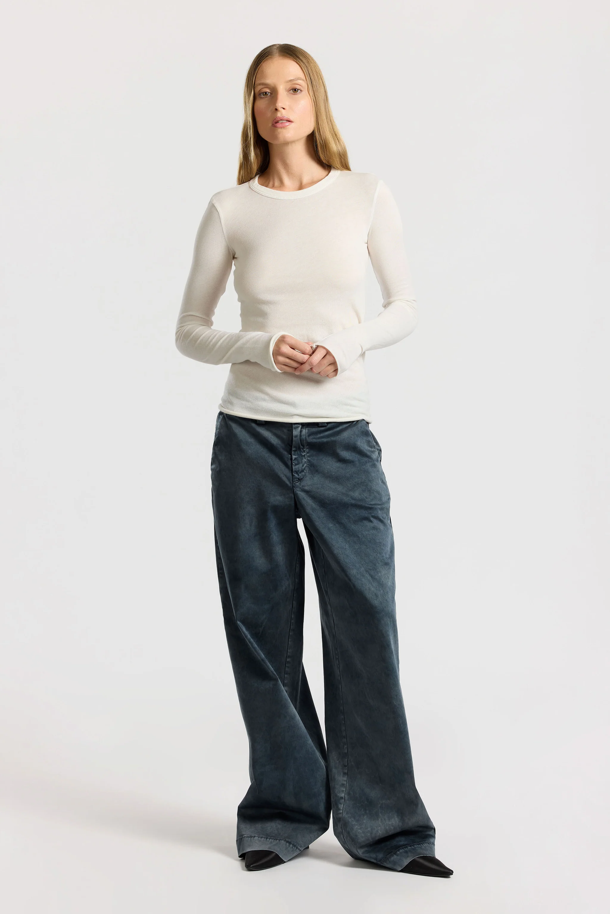 COTTON CITIZEN Marbella Longsleeve in Bone