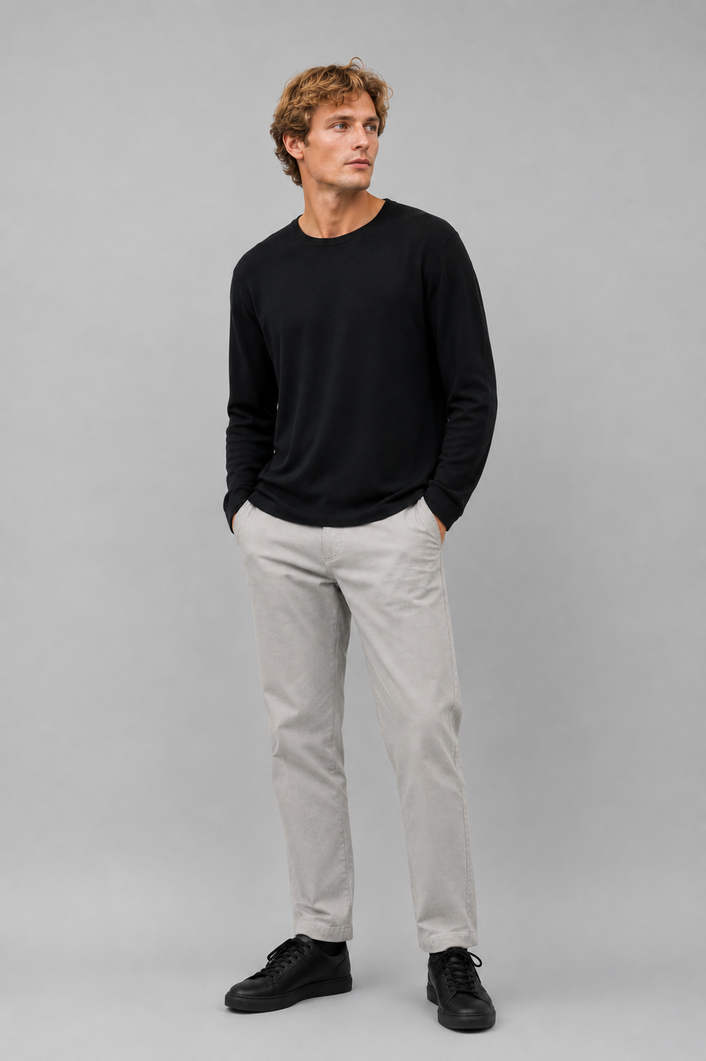 LISA YANG Theodore Cotton/Cashmere Sweater in Black