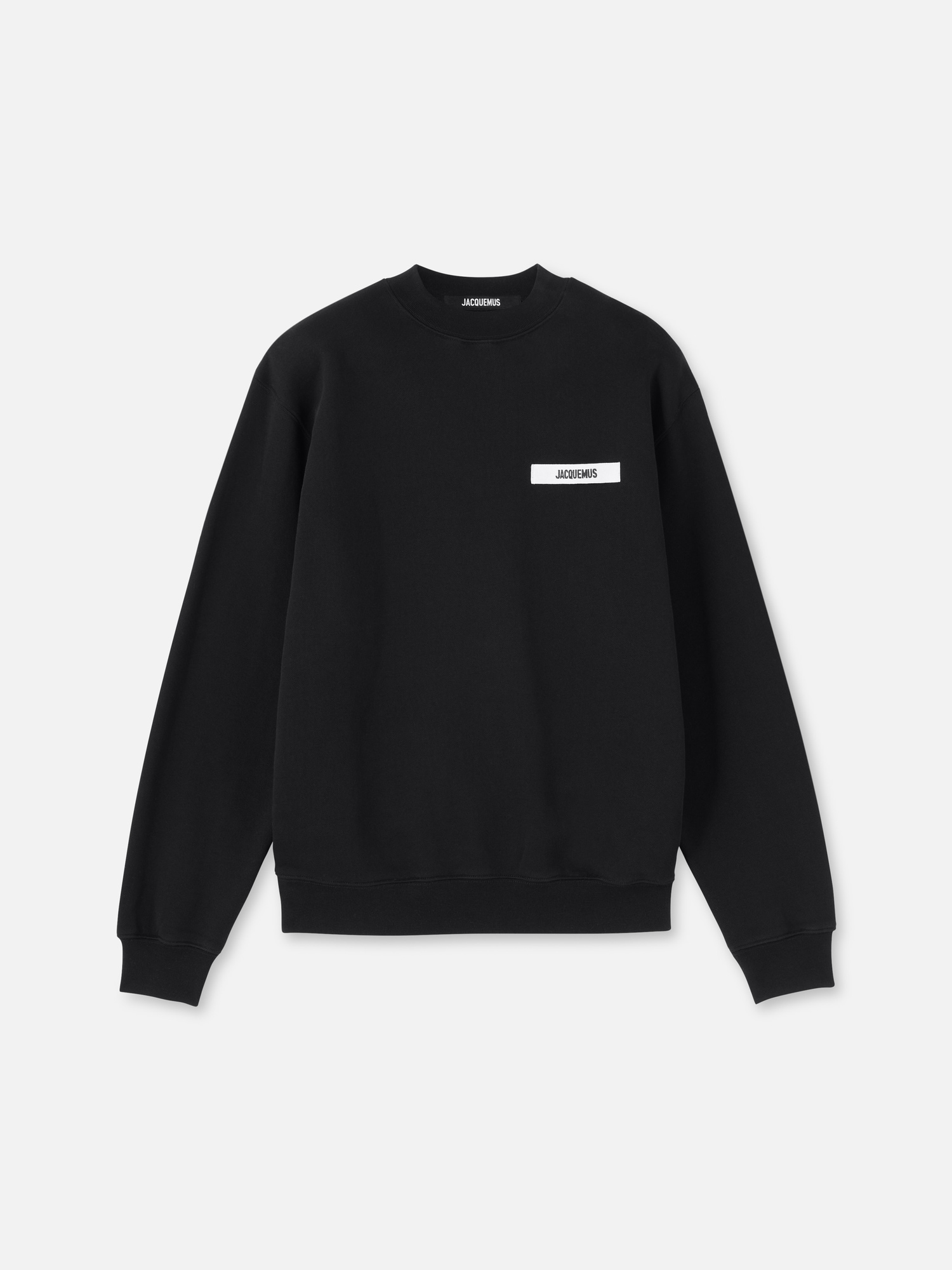 JACQUEMUS Grosgrain Sweatshirt in Black