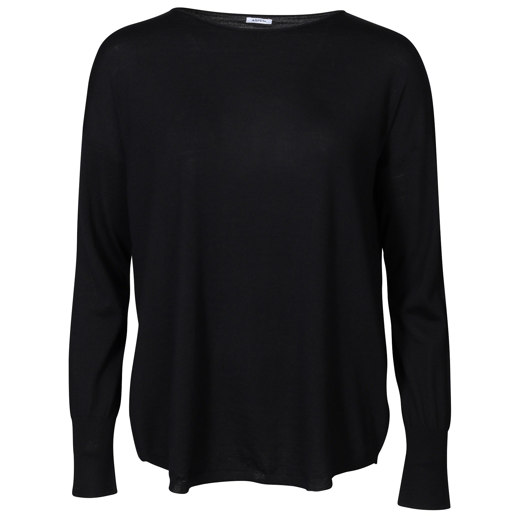 ASPESI Wool Sweater in Black IT44 / DE38