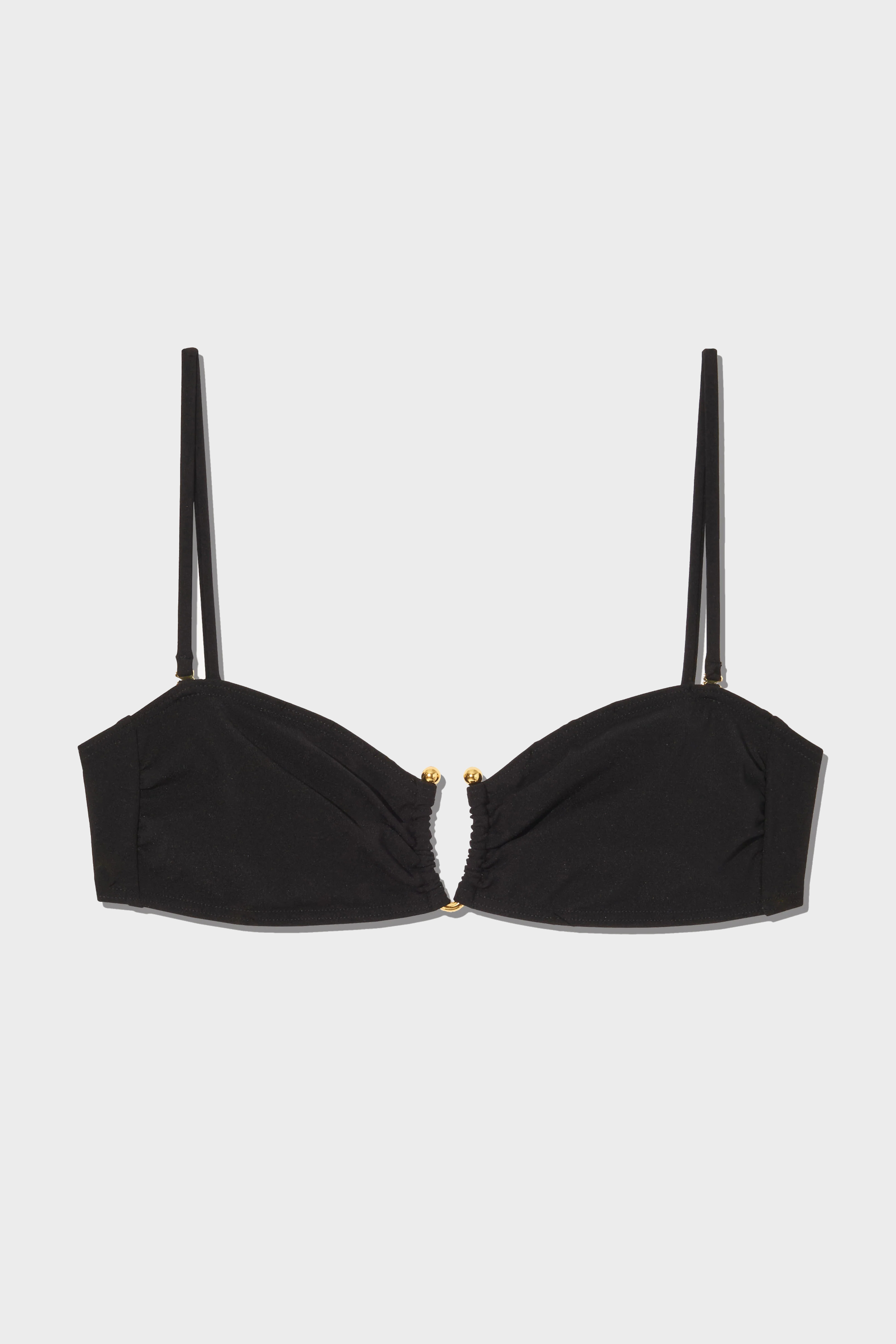 NILI LOTAN Bandeau Bikini Top in Black NILI LOTAN Bandeau Bikini Top in Black