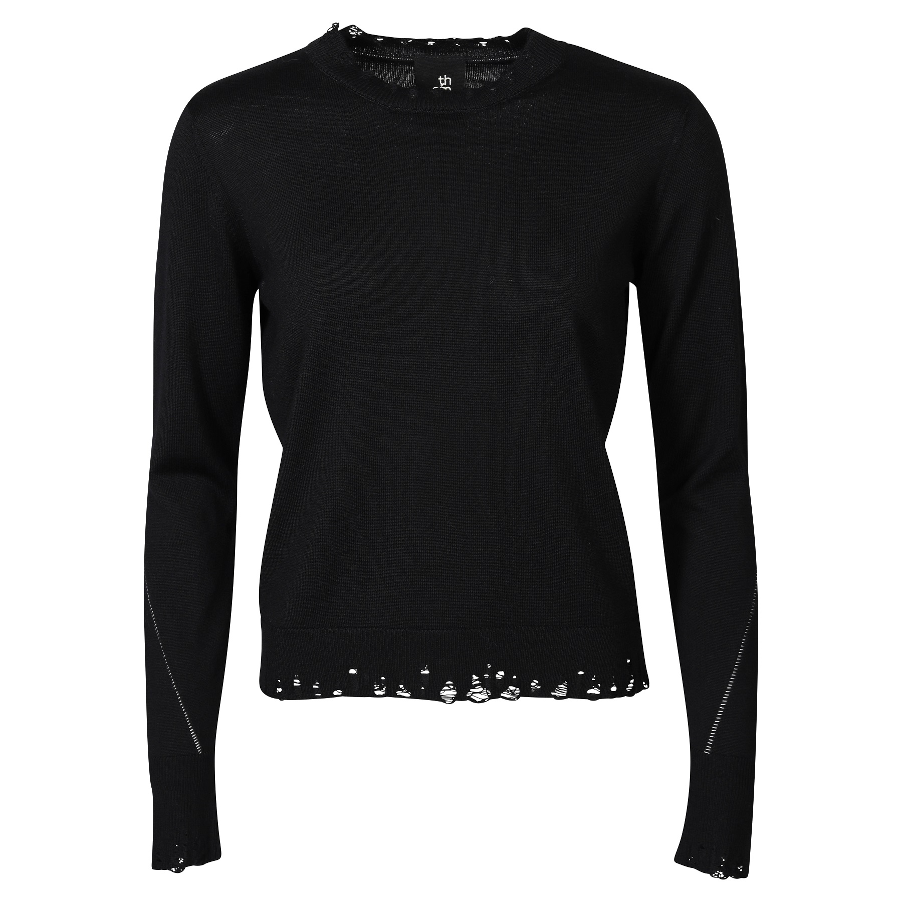 THOM KROM Knit Pullover in Black XS