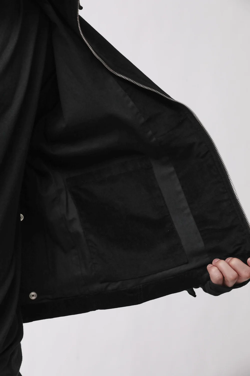 THOM KROM Velvet Jacket in Black