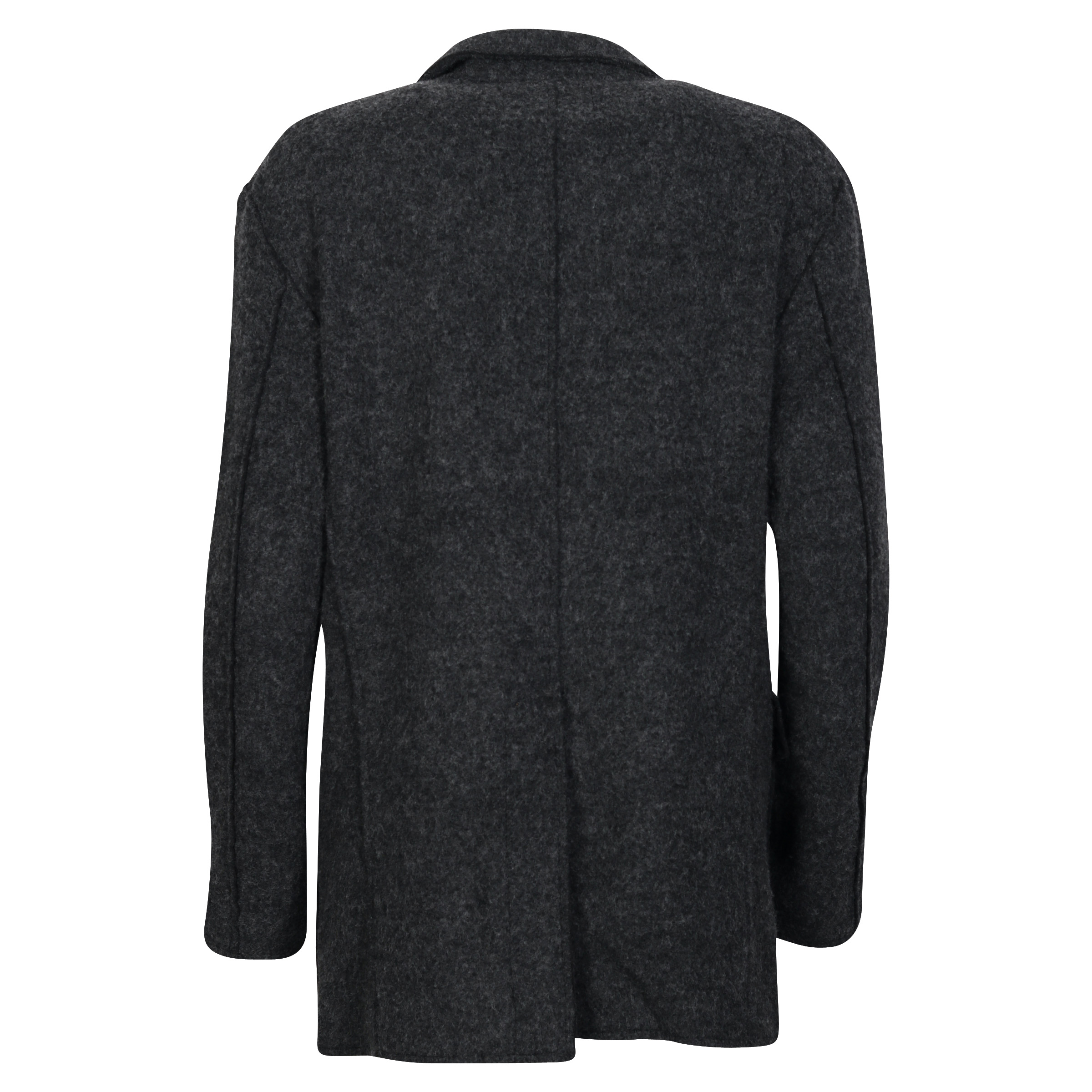 R13 Oversized Raw Cut Ragged Blazer in Dark Grey M