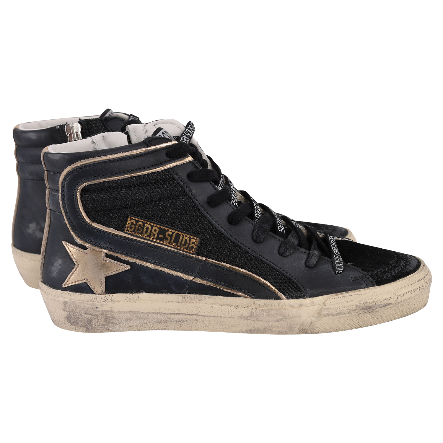Golden Goose Sneaker Slide Black/Gold