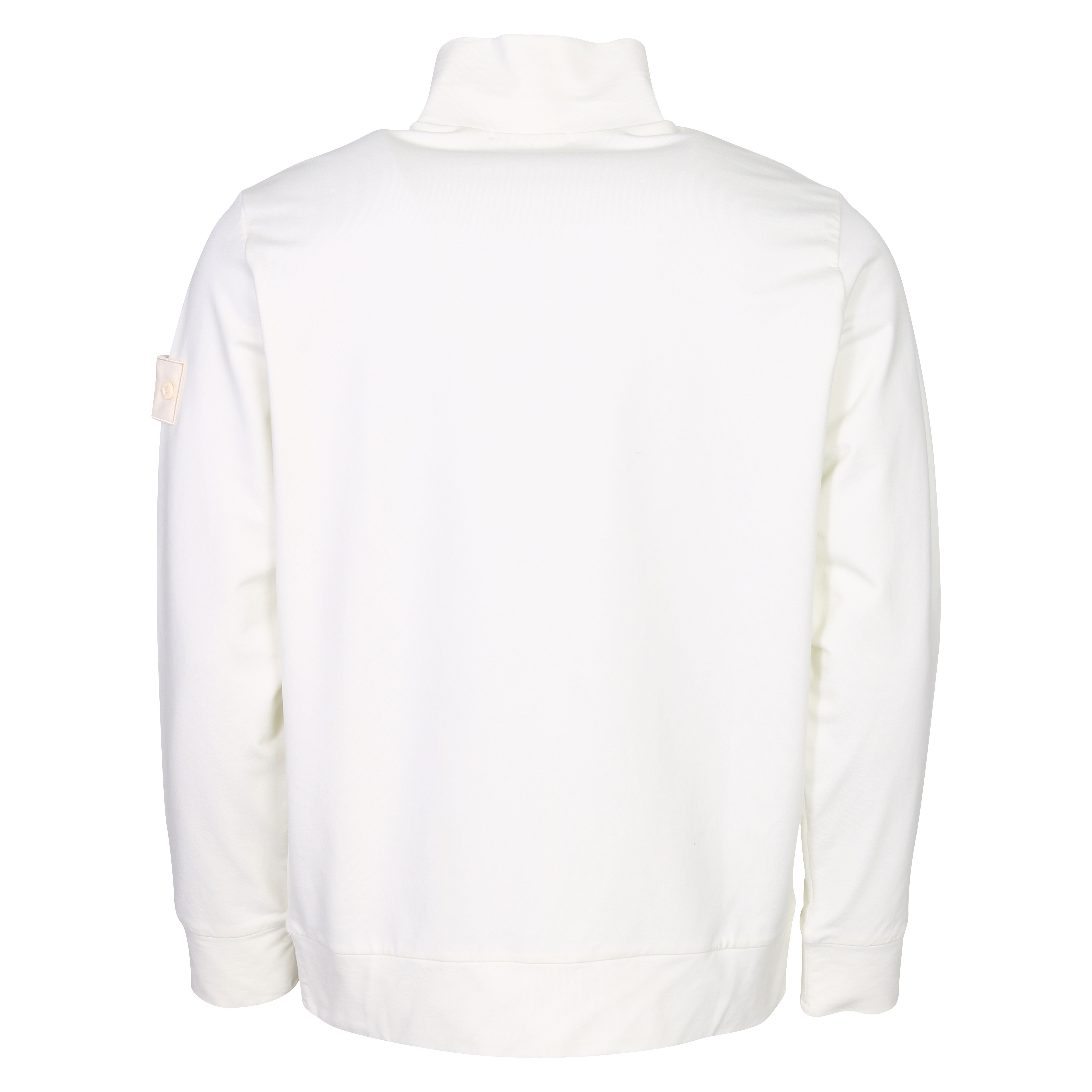 Stone Island Ghost Piece Zip Sweater in Off White XL