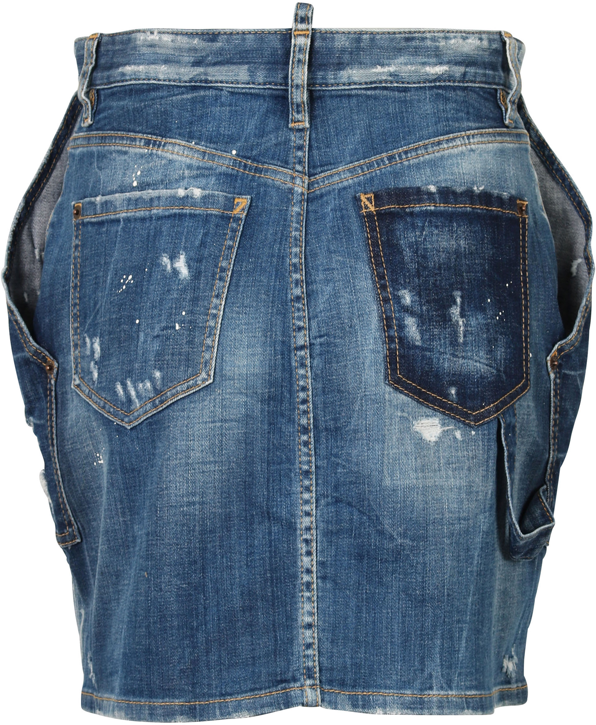 Dsquared Denim Skirt Blue Washed IT/38 - DE/32