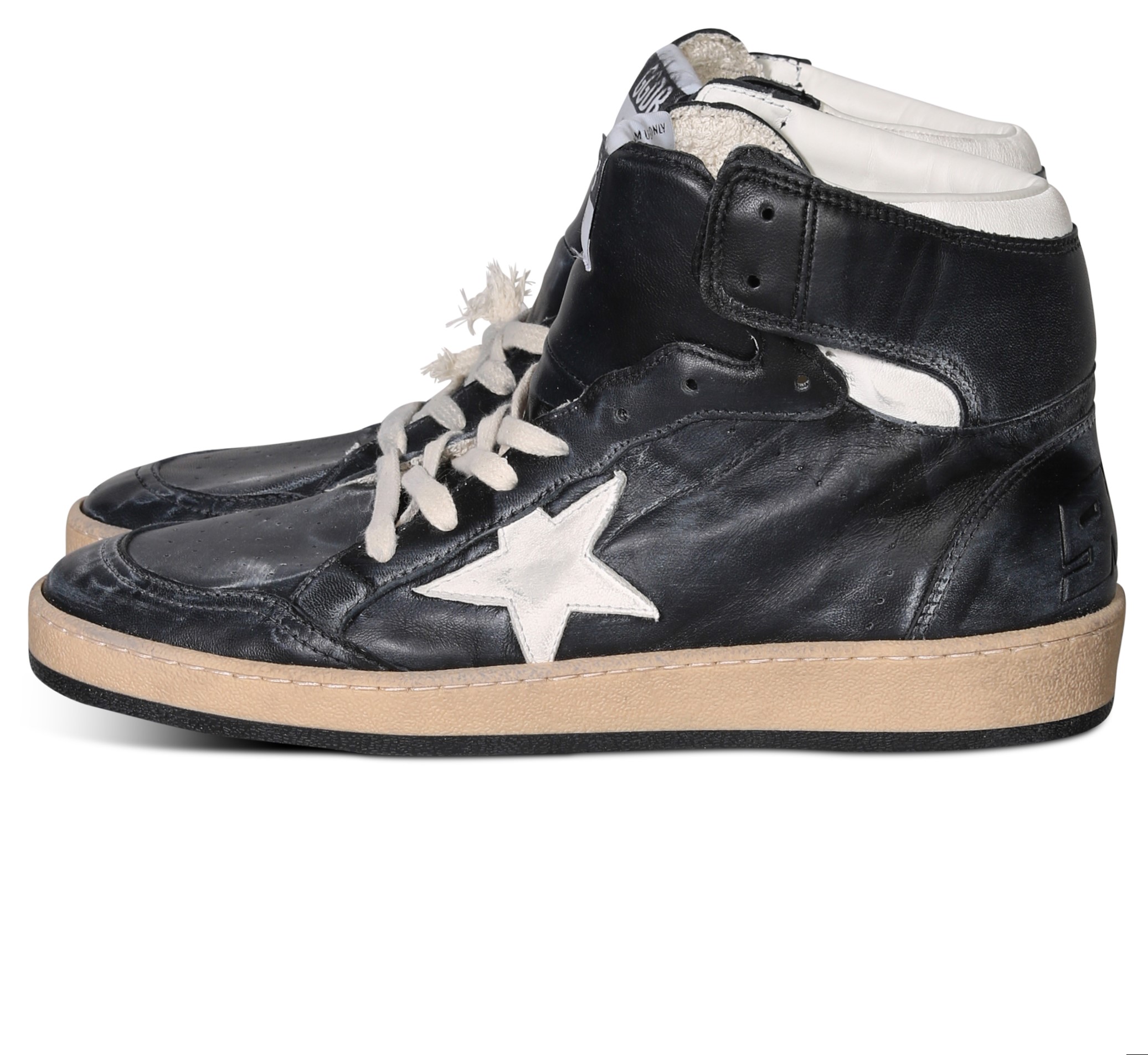 GOLDEN GOOSE Sneaker Sky Star in Black Nappa