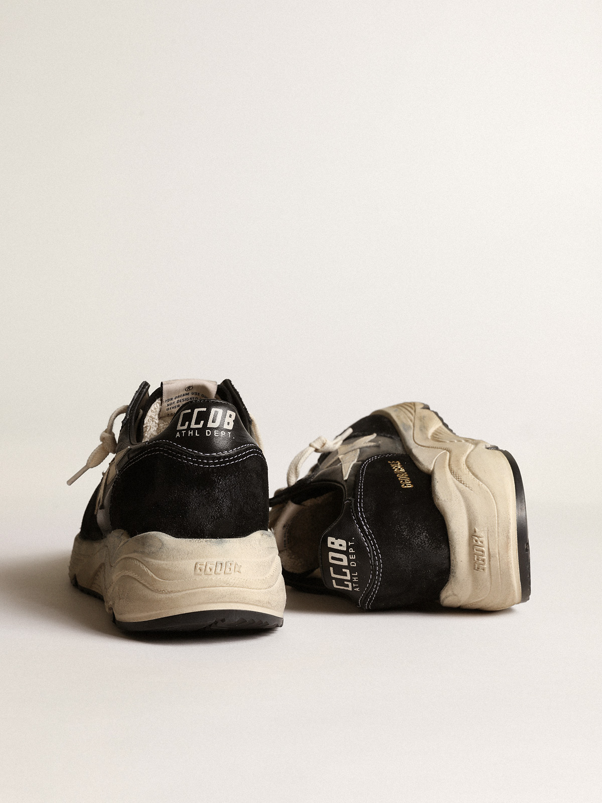 GOLDEN GOOSE Running in Black/White