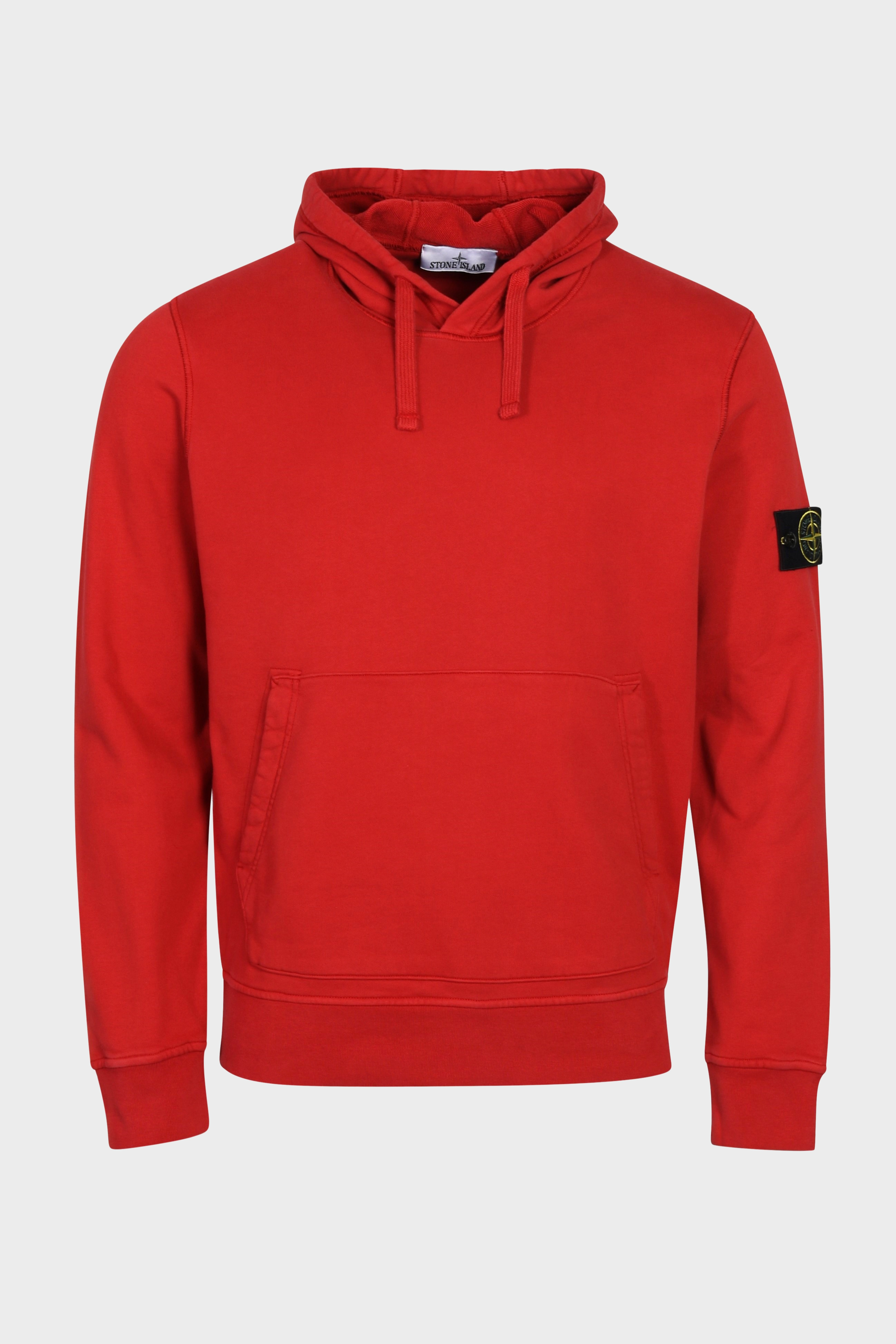 STONE ISLAND Sweat Hoodie in Red L