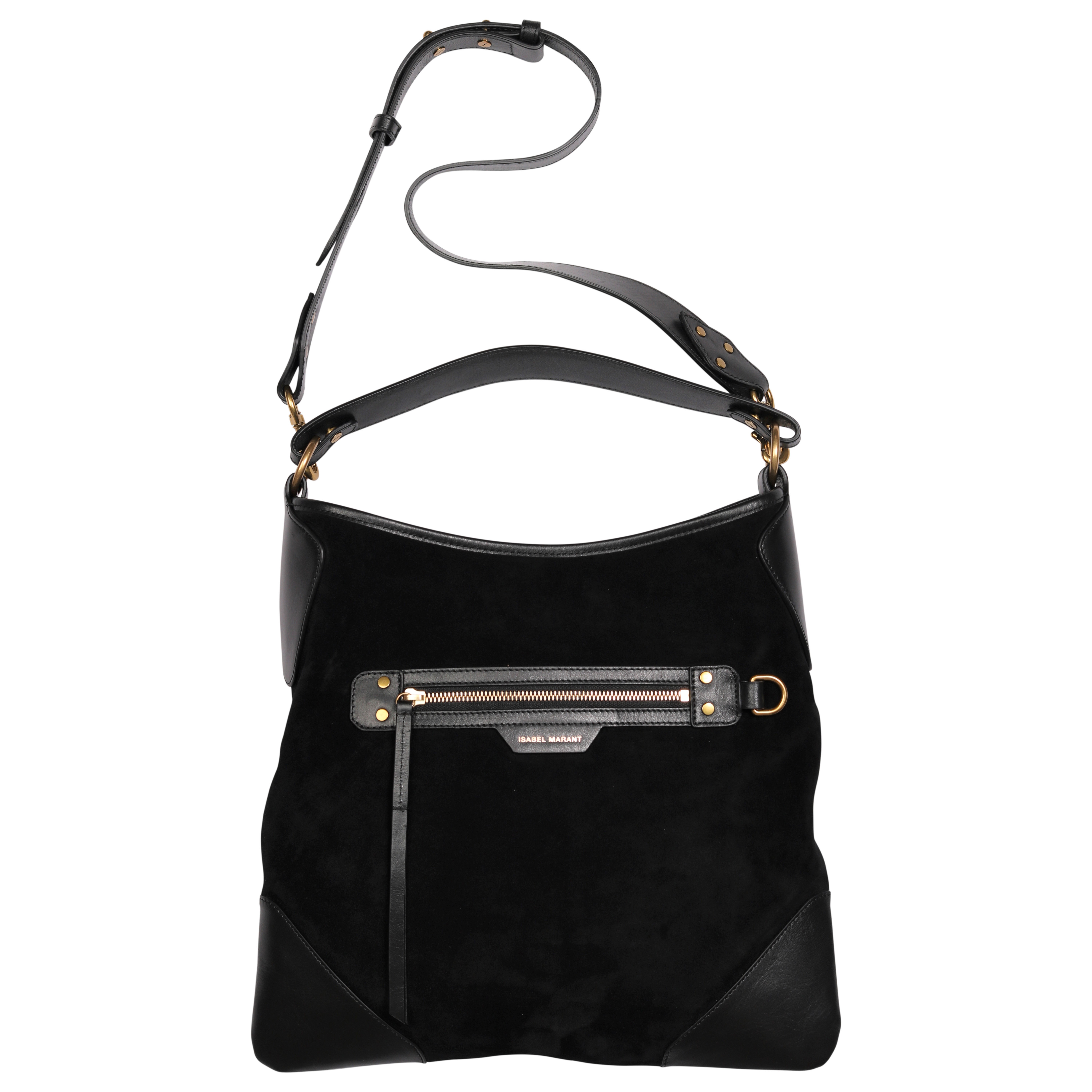 Isabel Marant Amuko Shoulder Bag in Black