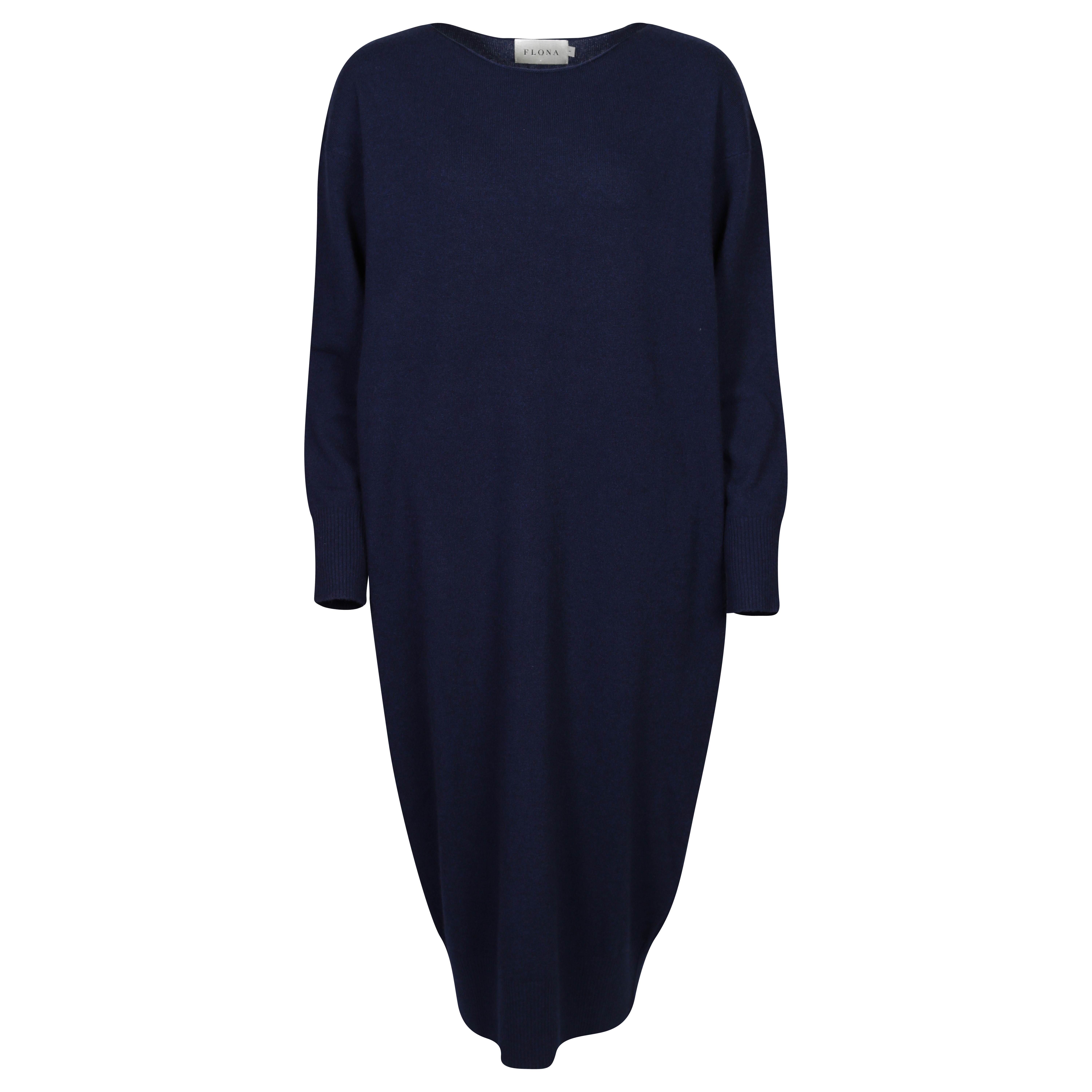 Flona Cashmere Dress in Navy