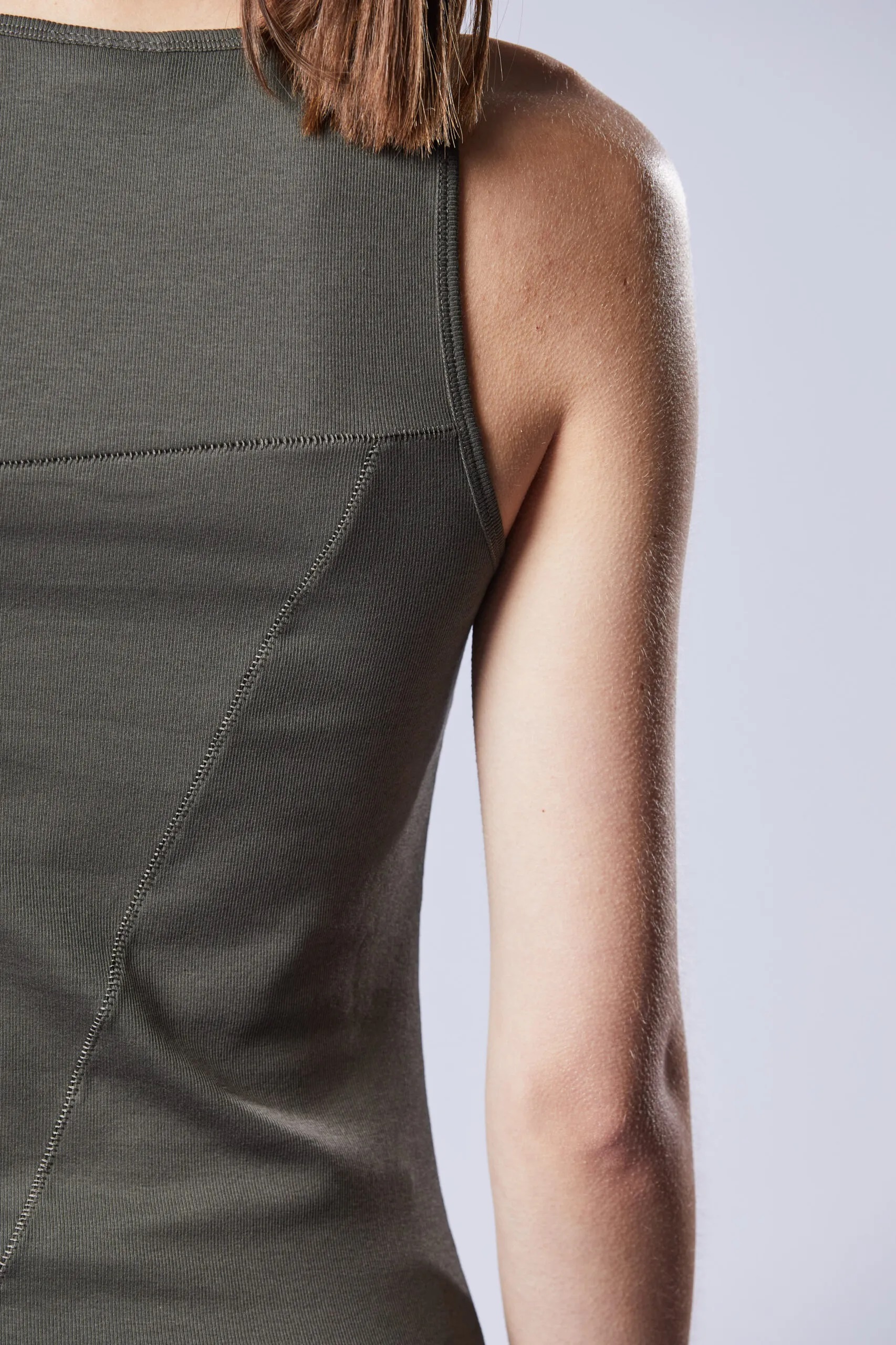 THOM KROM Tank Top in Ivy Green M