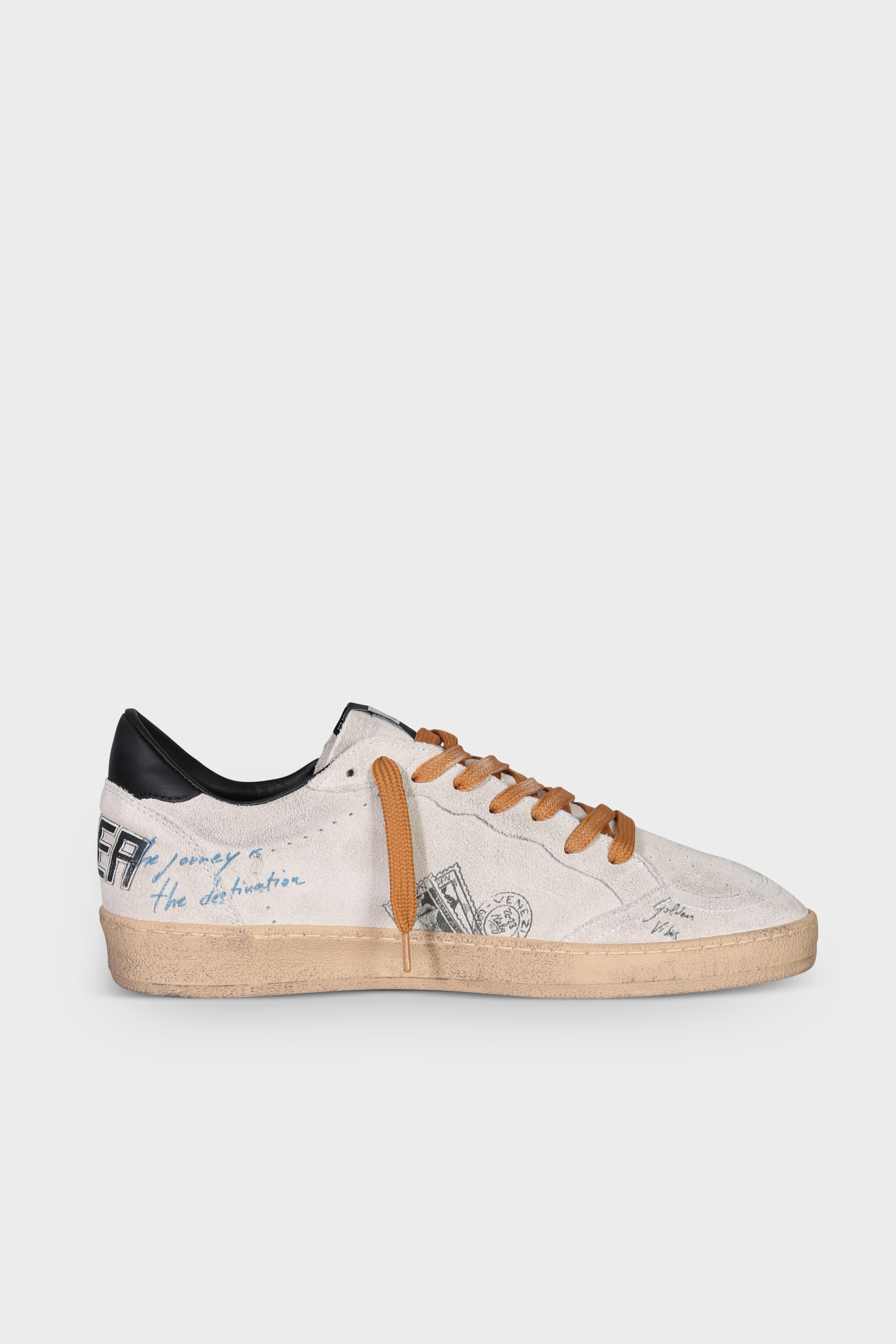 GOLDEN GOOSE Sneaker Ballstar in Grey/Black
