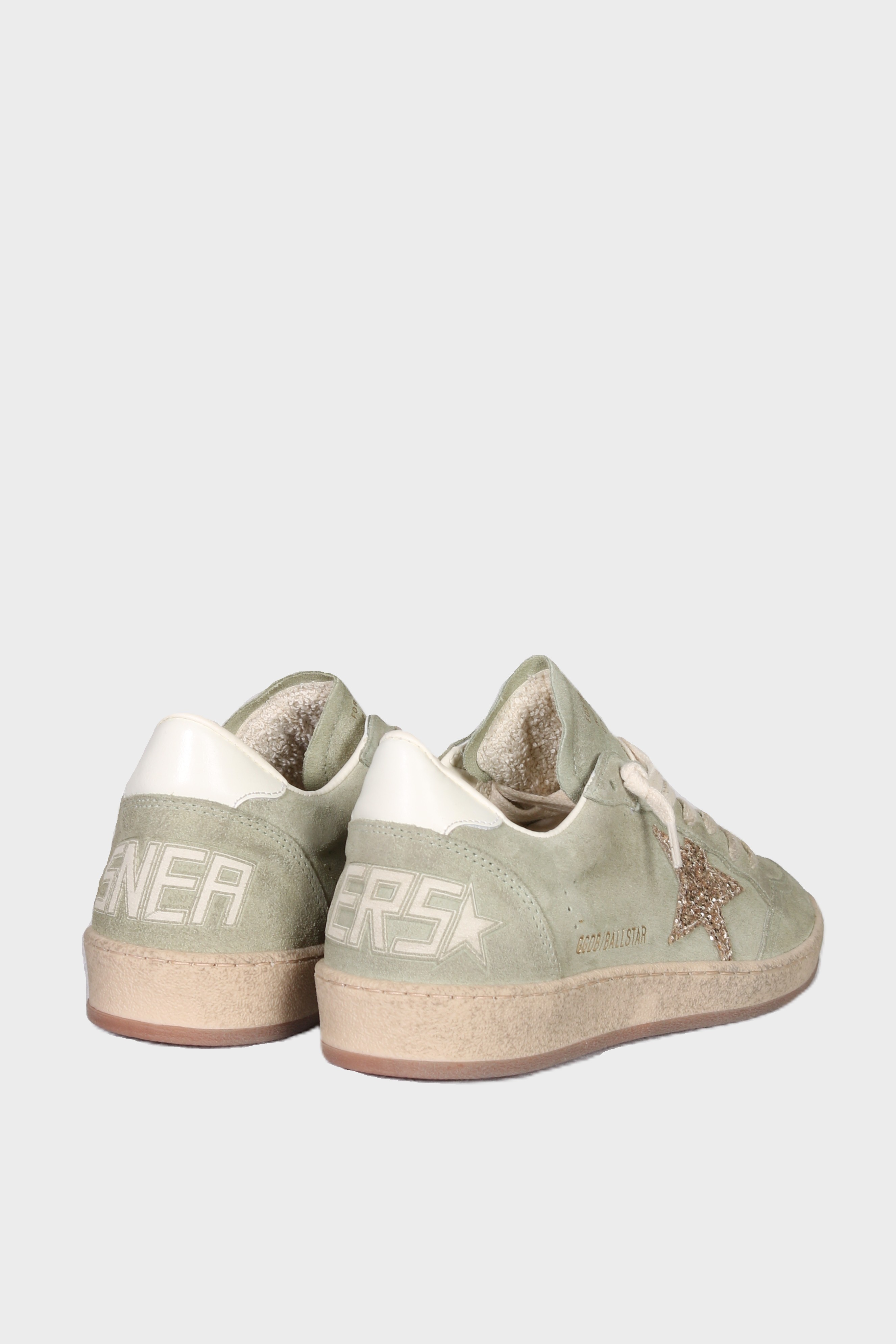 GOLDEN GOOSE Ballstar Suede in Sage