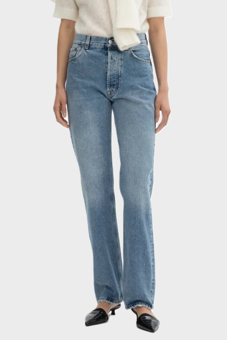 DAGMAR Straight Leg Denim in Light Blue Wash DAGMAR Straight Leg Denim in Light Blue Wash