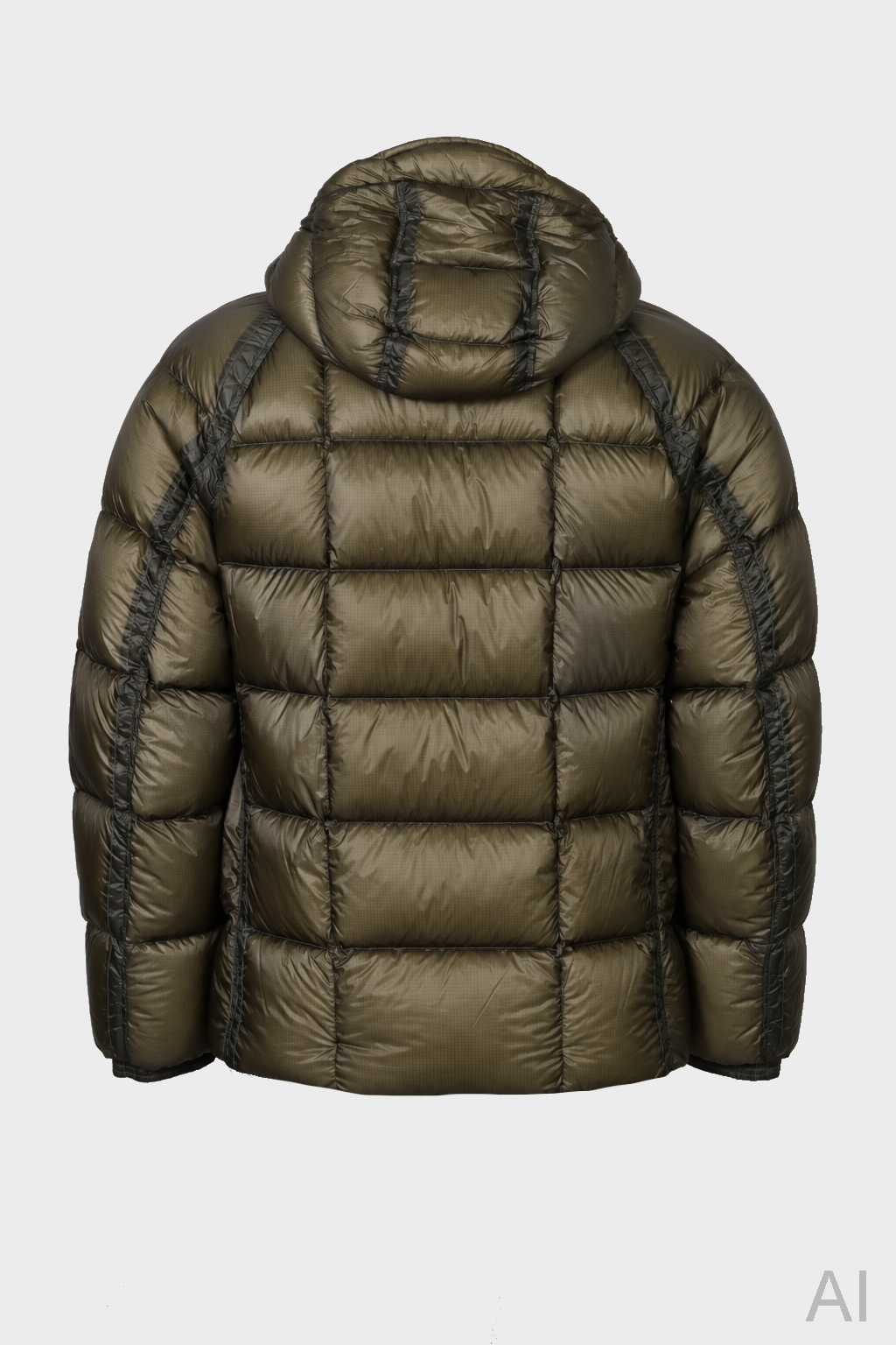 C.P. COMPANY D.D. Shell Hooded Down Jacket in Ivy Green