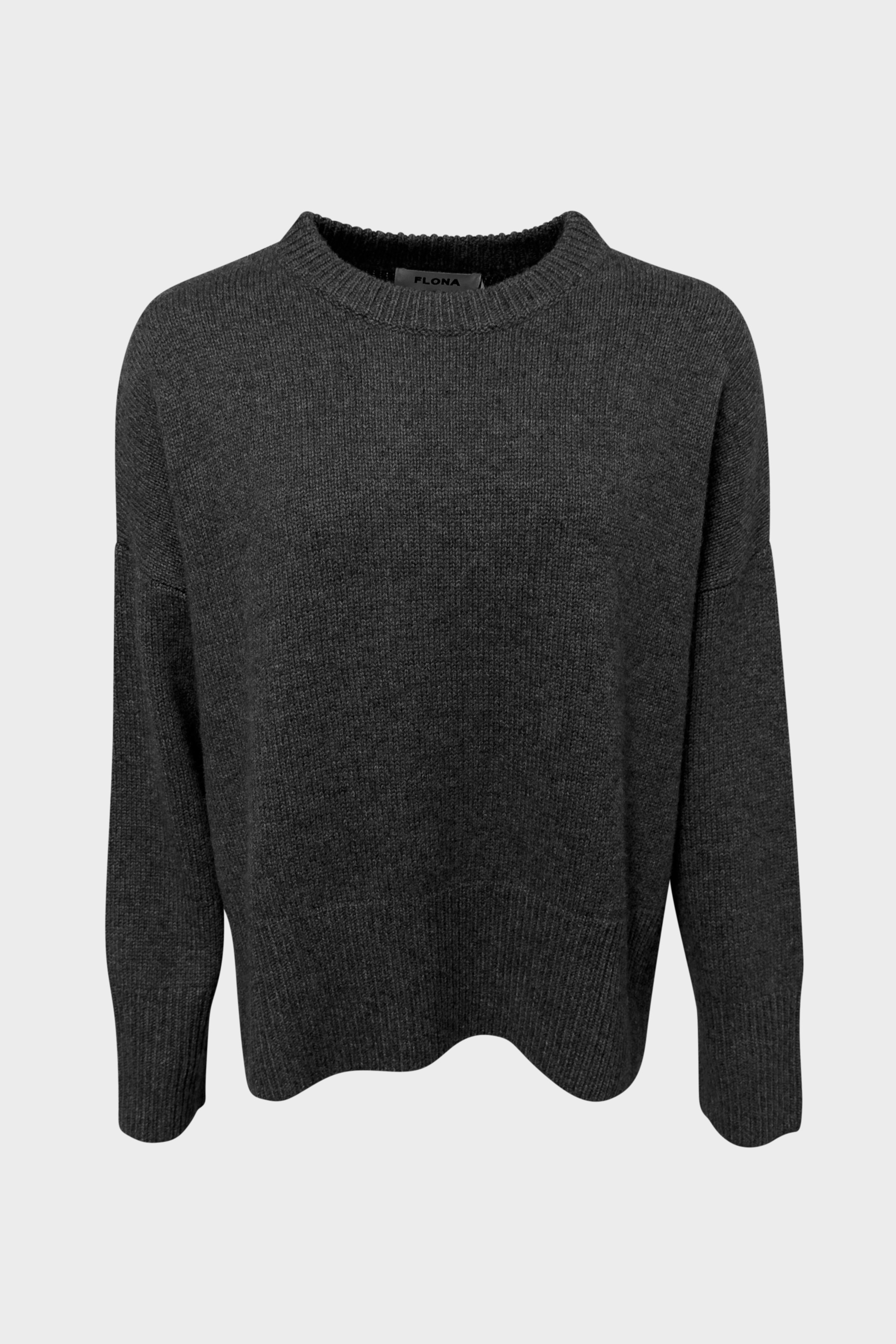 FLONA Cashmere Roundneck Sweater Grey