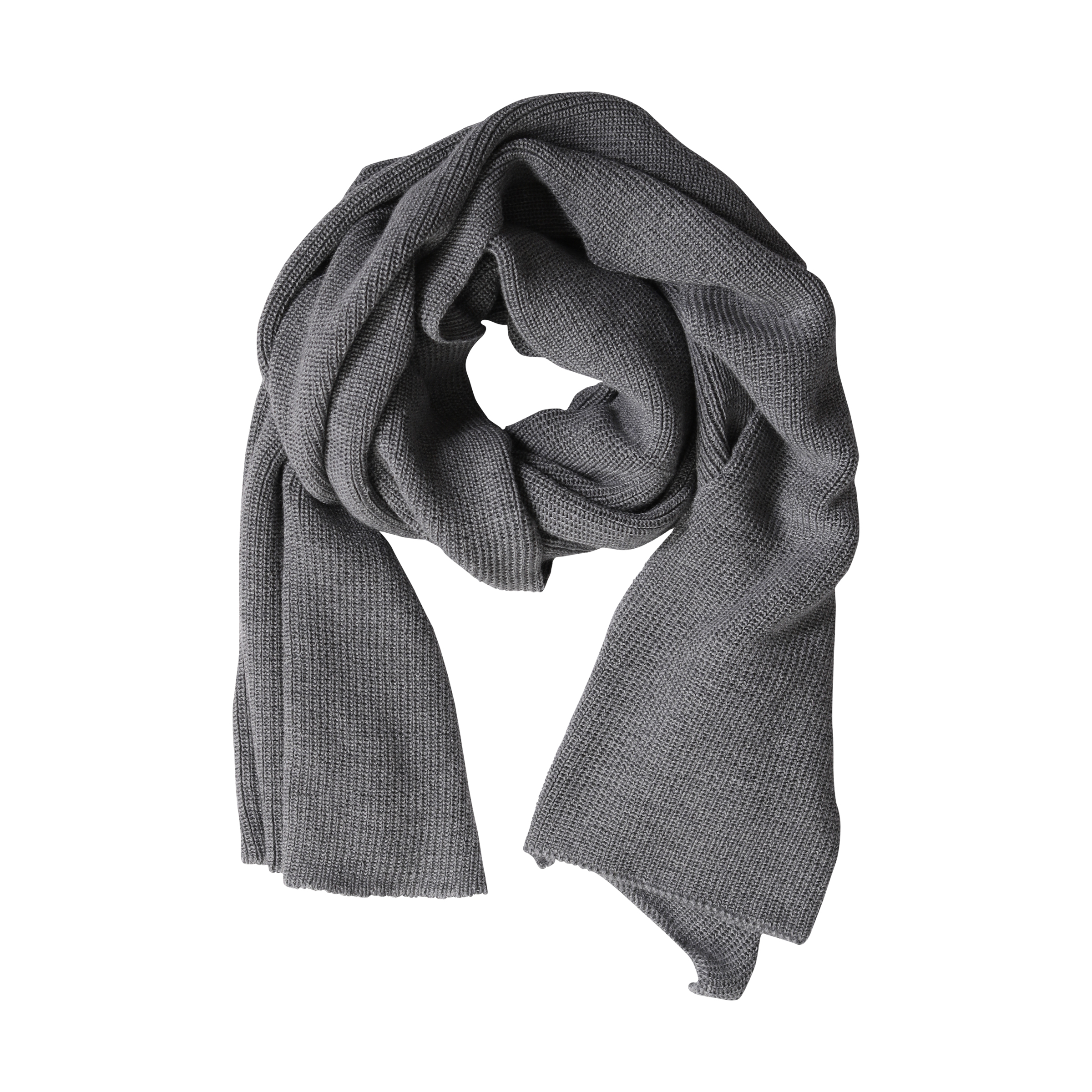 HANNES ROETHER Knit Scarf in Grey