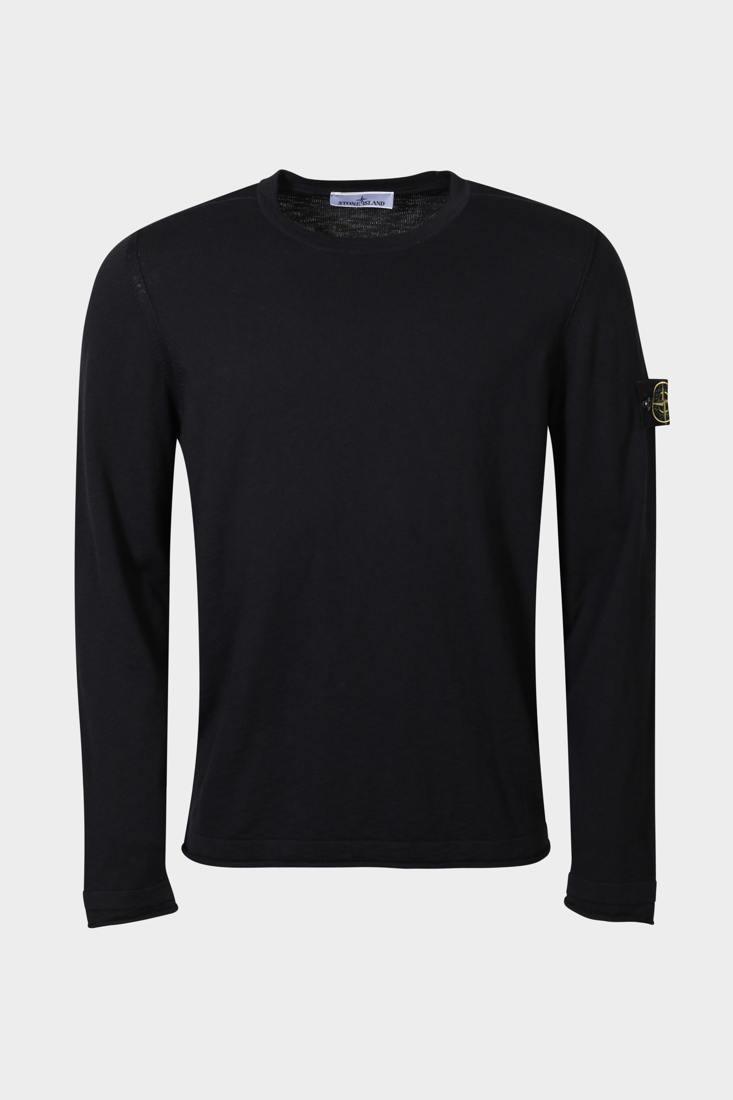 STONE ISLAND Summer Knit Pullover in Black