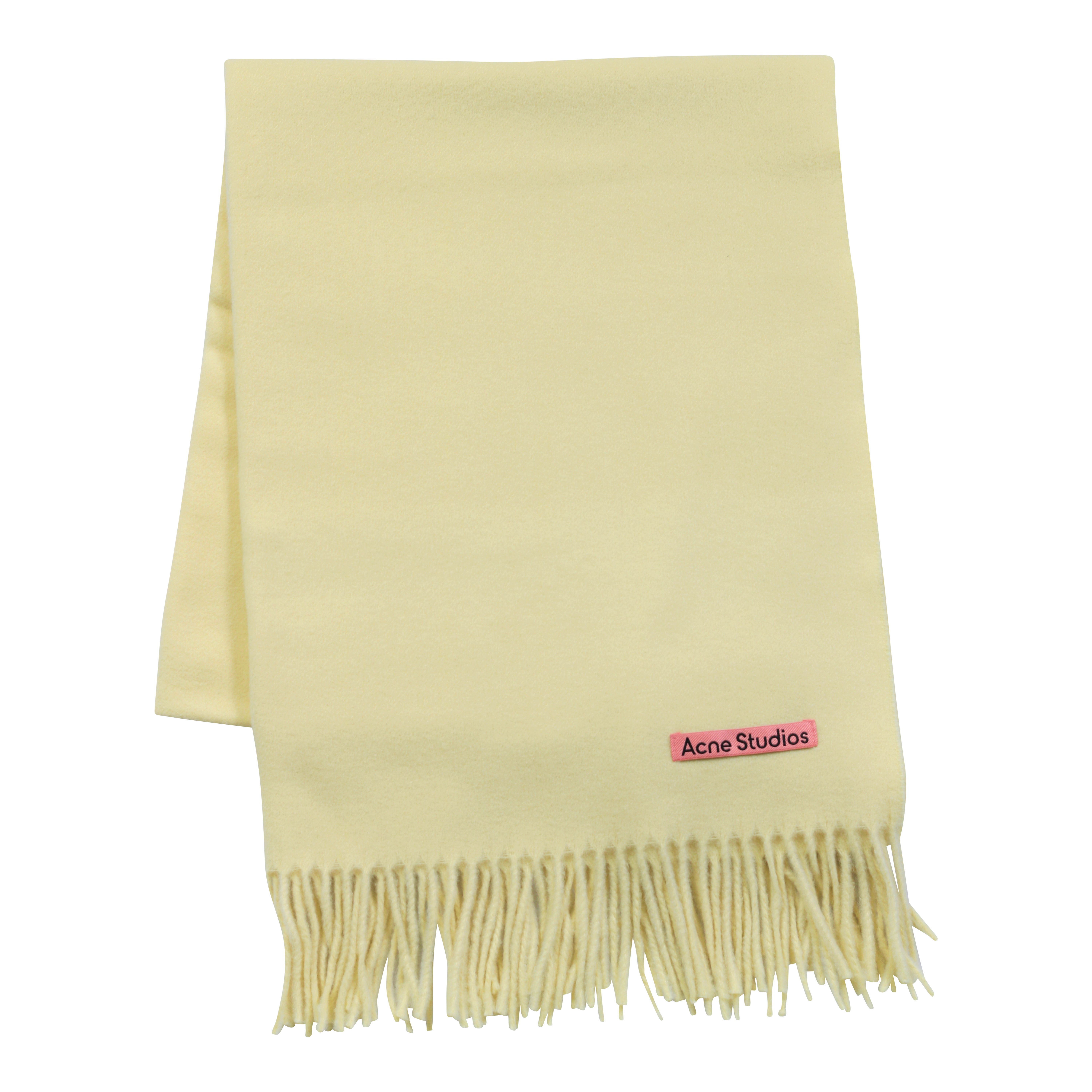 Acne Studios Canada New Scarf in Vanilla Yellow