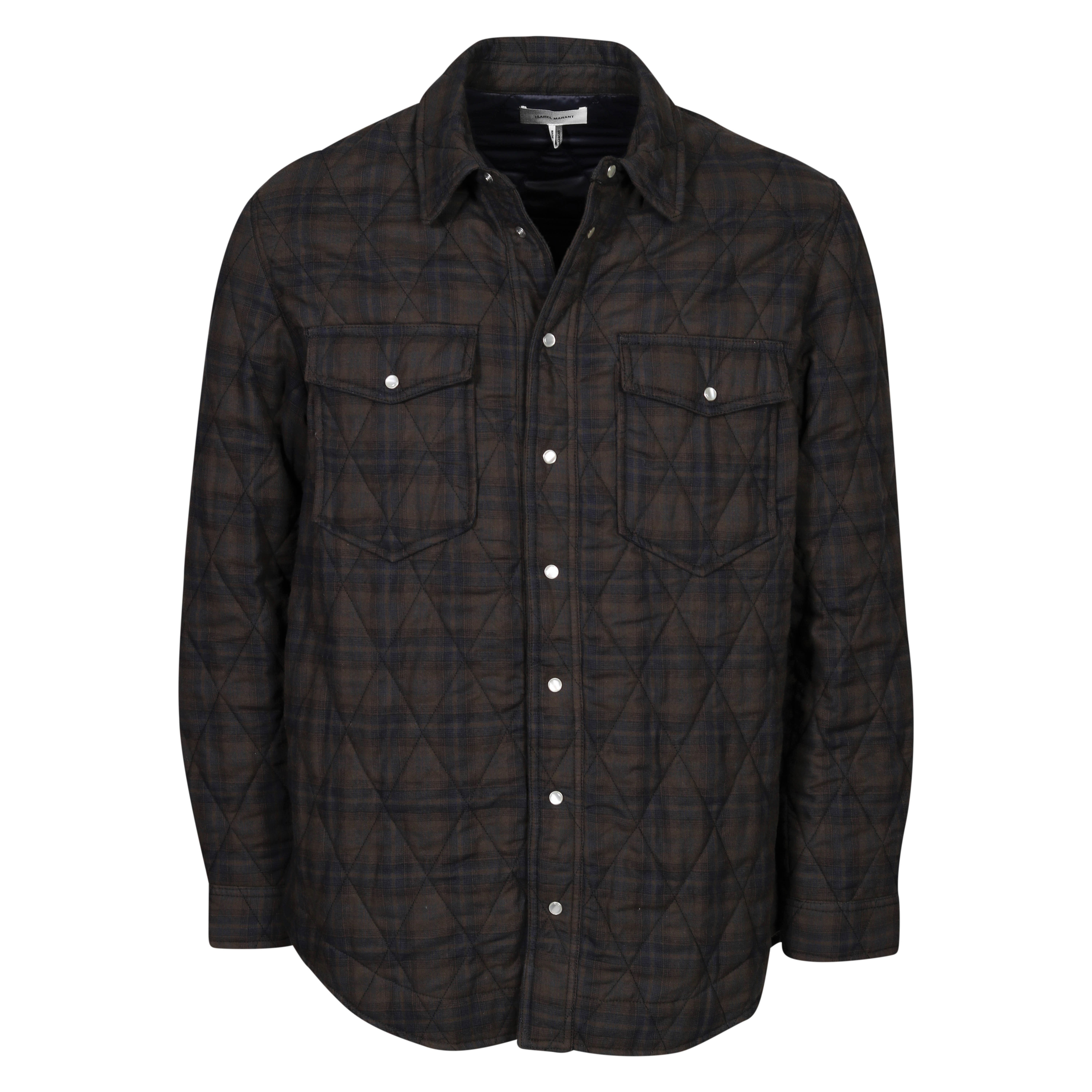 Isabel Marant Musy Jacket Dark Khaki Check Isabel Marant Musy Jacket Dark Khaki Check