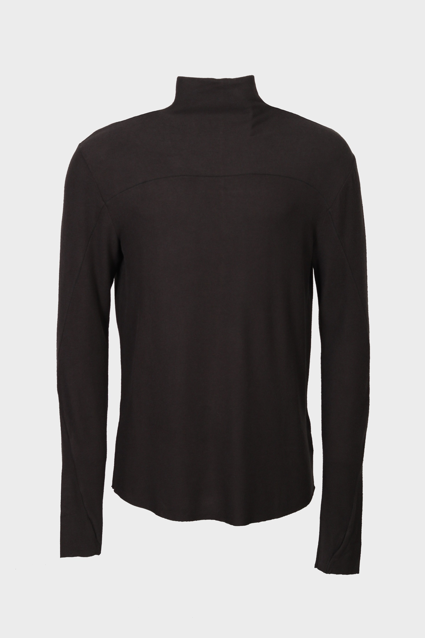 THOM KROM Light Fleece Turtleneck in Cold Brown