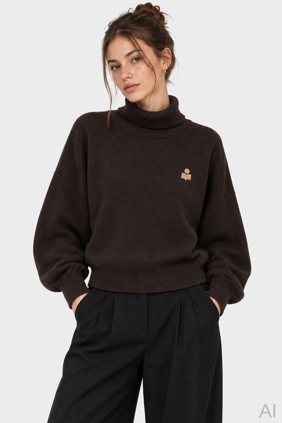 ISABEL MARANT ÉTOILE Nasha Pullover in Chocolate