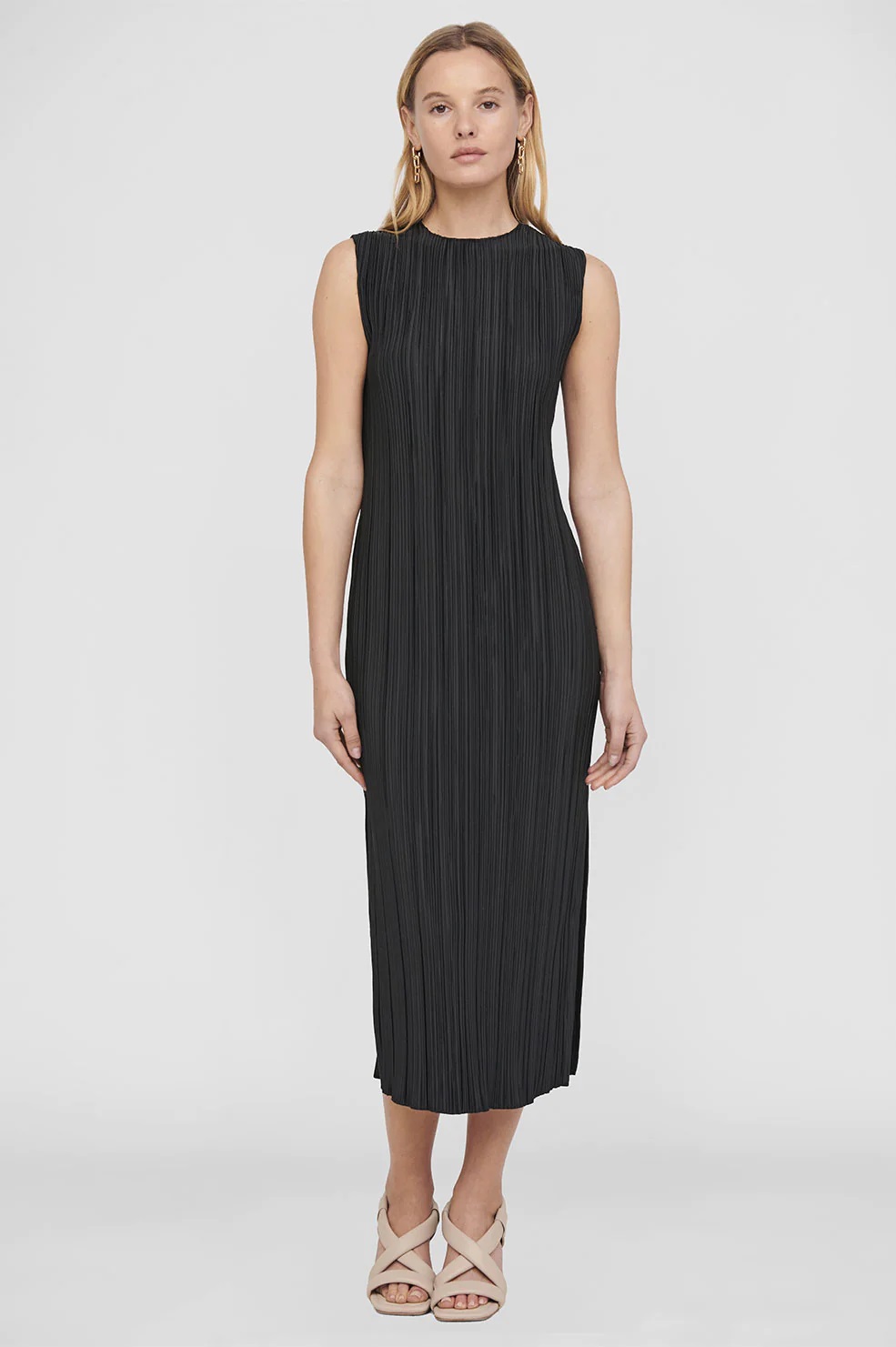 ANINE BING Melanie Dress in Black L