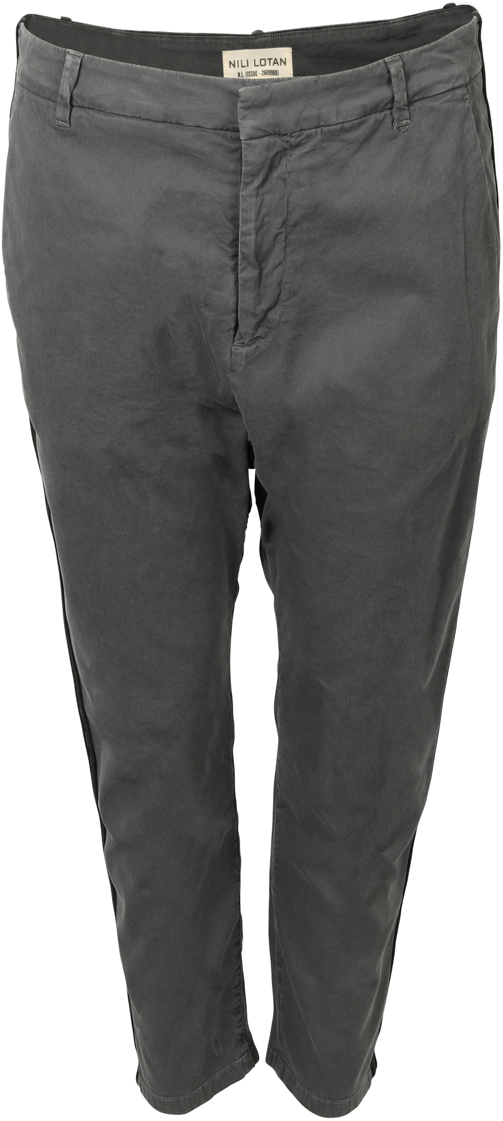 Nili Lotan Paris Pant Charcoal/Black Stripe