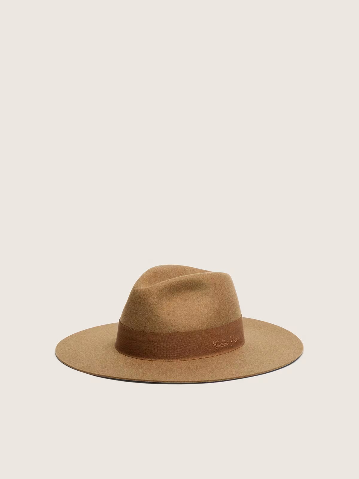 GOLDEN GOOSE Fedora Hat in Beige