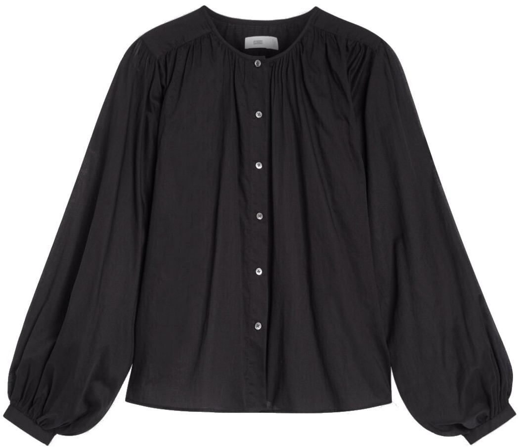 CLOSED Gathered Shirt in Black