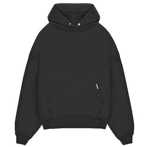 Represent Blank Hoodie in Off Black