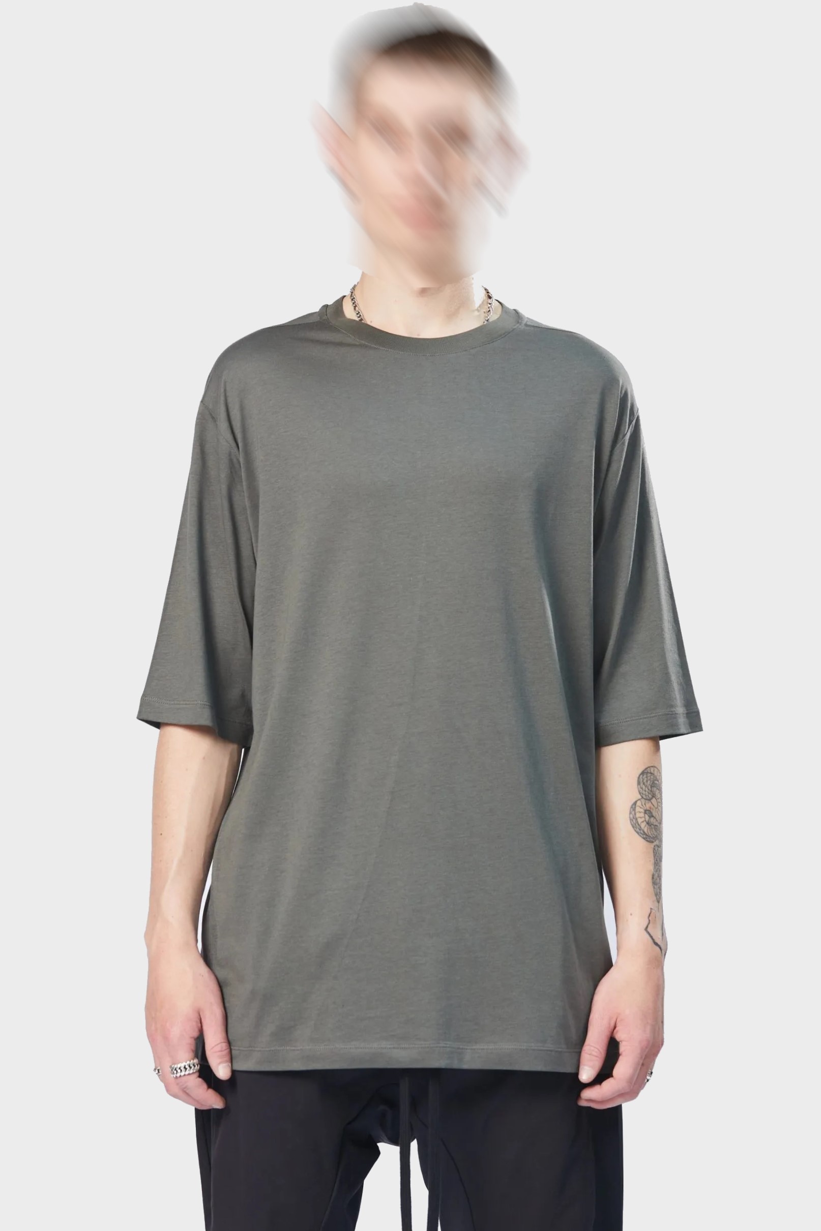 THOM KROM Oversize T-Shirt in Ivy Green XXL