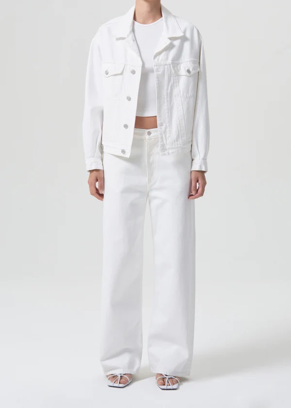AGOLDE Low Slung Baggy in Milkshake W 25